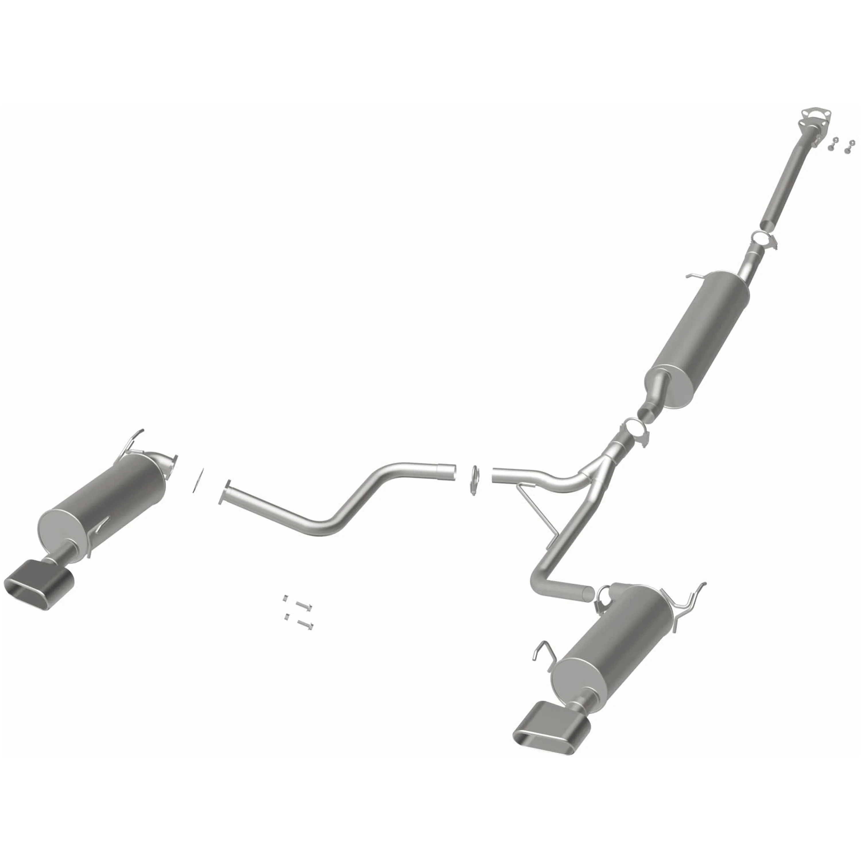 BRExhaust 2004-2006 Acura MDX 3.5L Direct-Fit Exhaust System Kit 106-0248 - Image 3