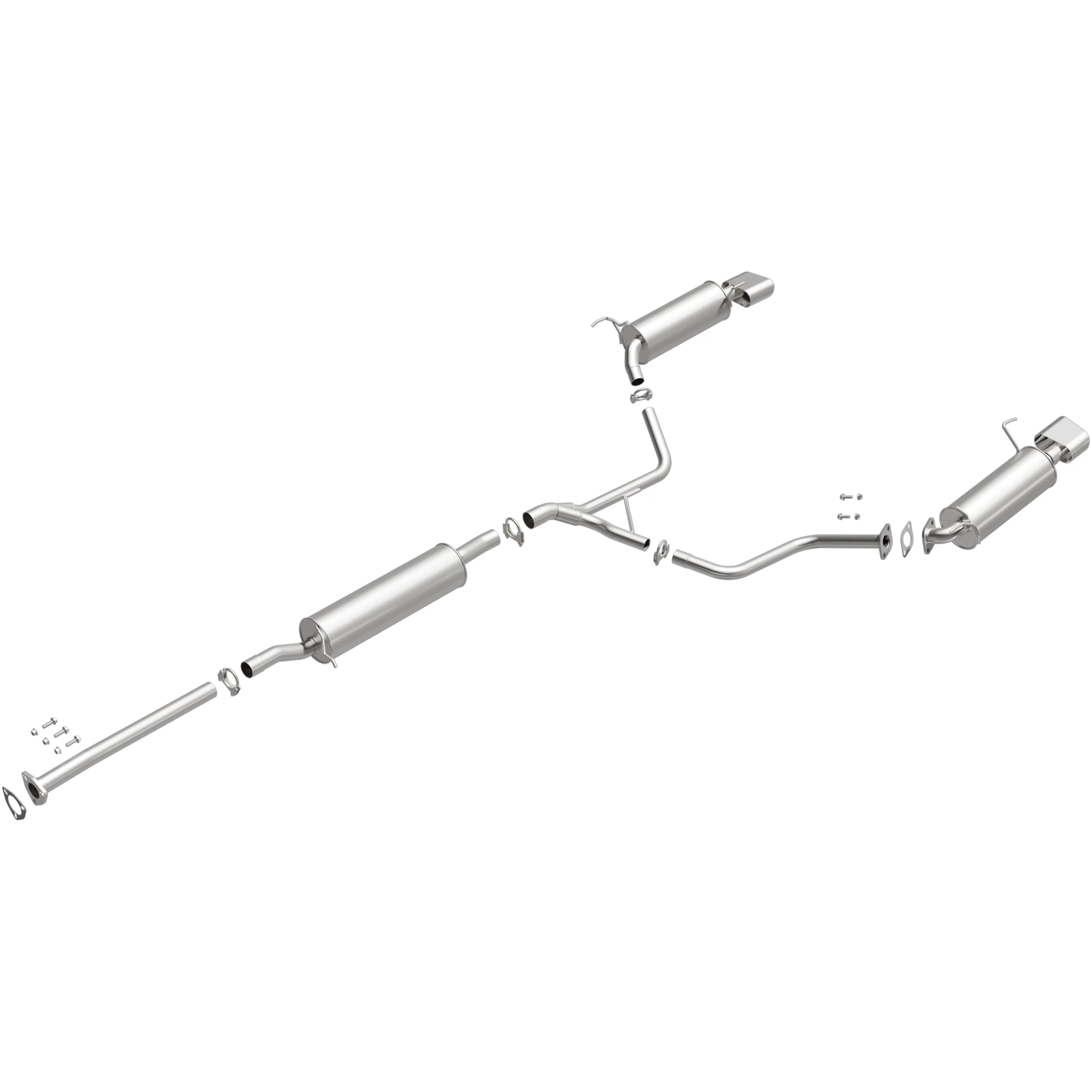 BRExhaust 2004-2006 Acura MDX 3.5L Direct-Fit Exhaust System Kit 106-0248 - Image 4