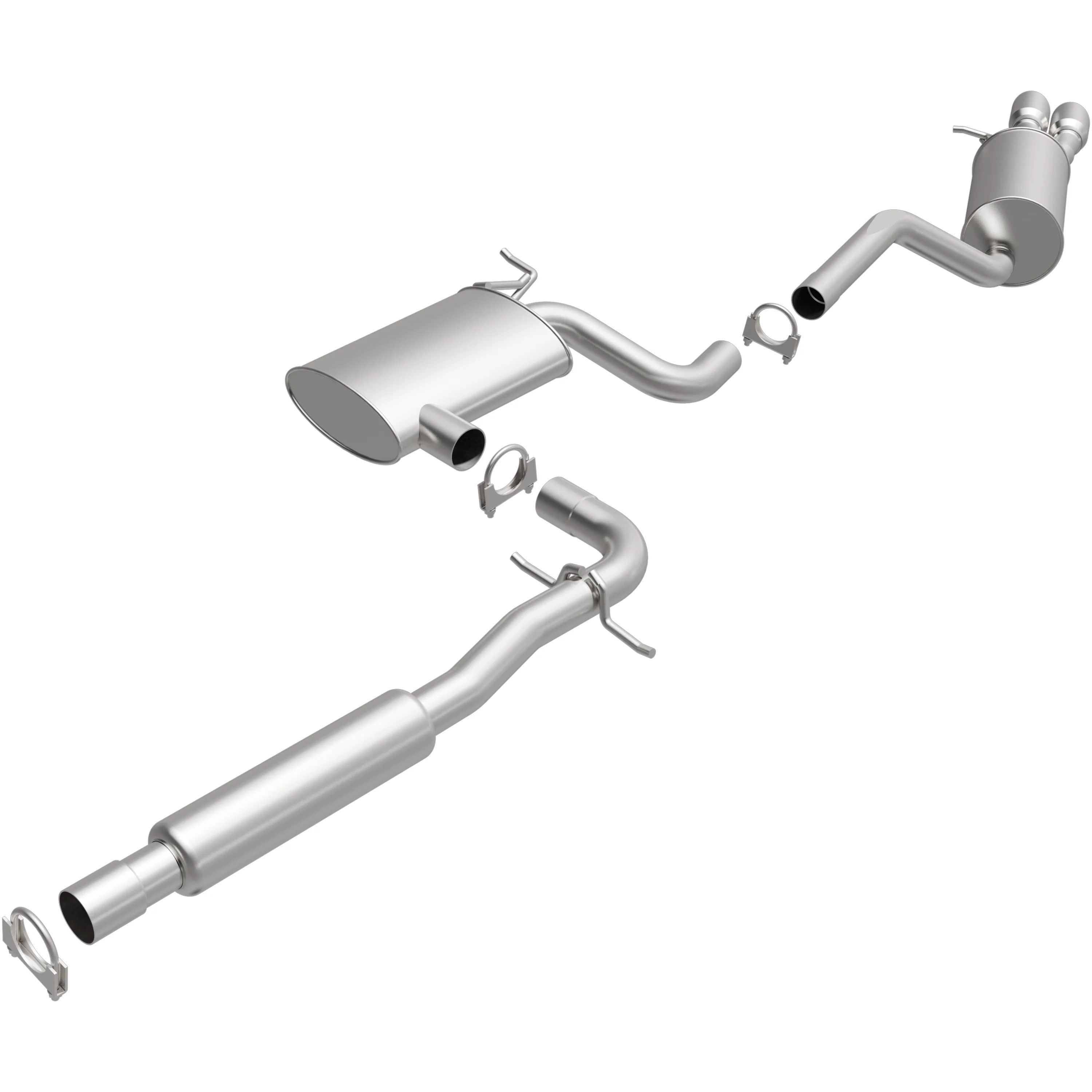 BRExhaust 2005-2011 Volkswagen Jetta 2.5L Direct-Fit Exhaust System Kit 106-0253 - Image 2