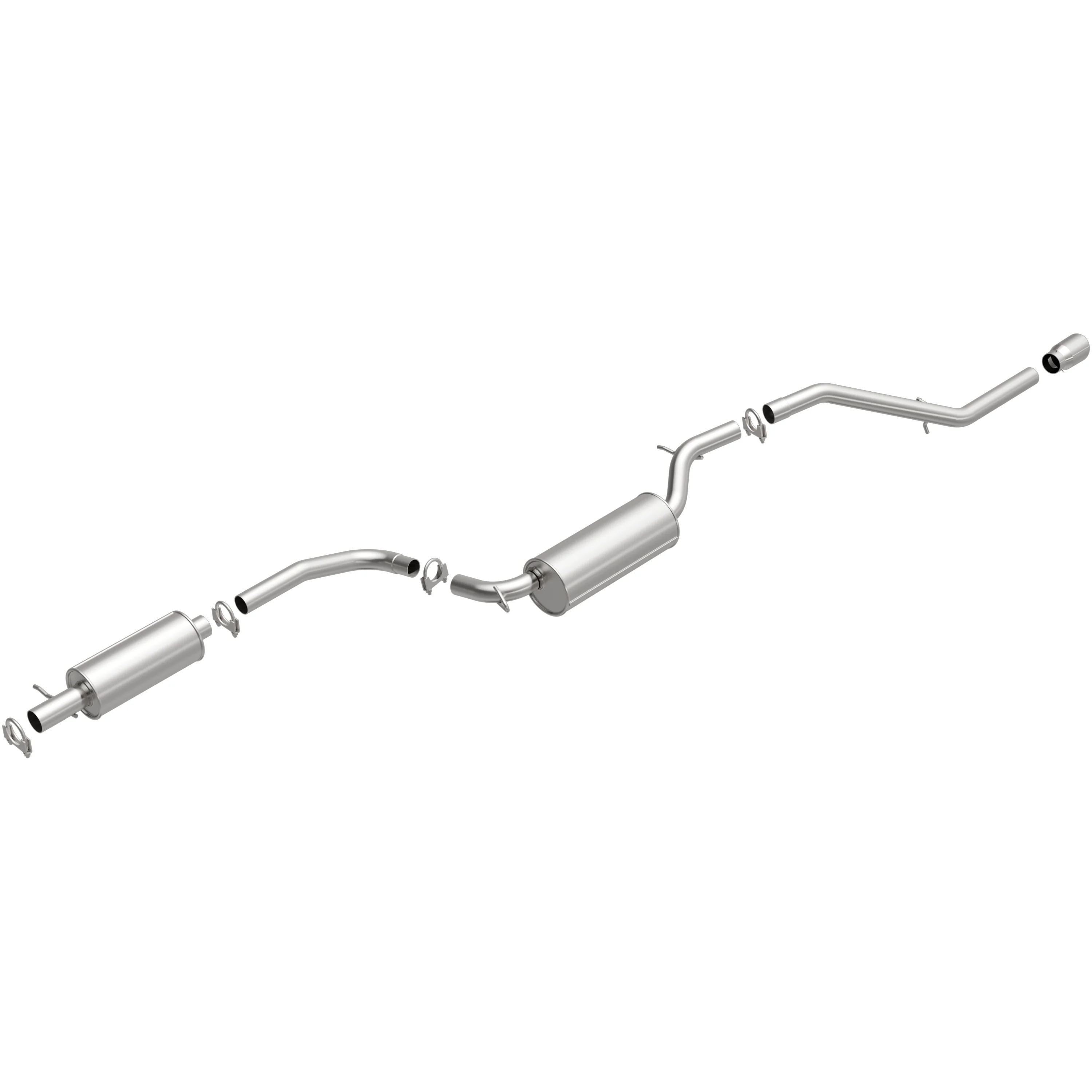 BRExhaust 2004-2009 Mazda 3 2.3L | 2004-2009 Mazda 3 2.0L Direct-Fit Exhaust System Kit 106-0264 - Image 2