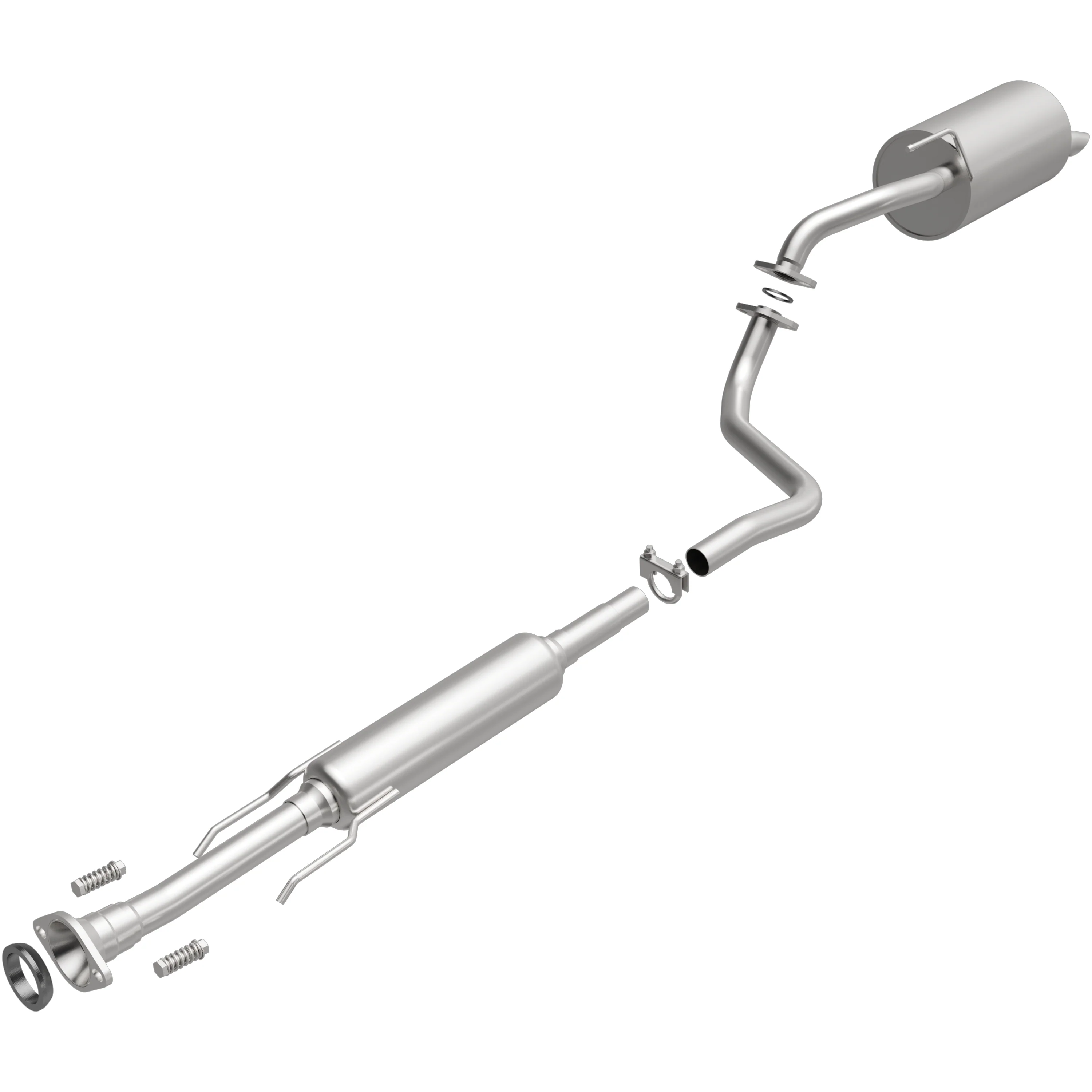 BRExhaust 2014-2017 Nissan Versa Note 1.6L Direct-Fit Exhaust System Kit 106-0266 - Image 2