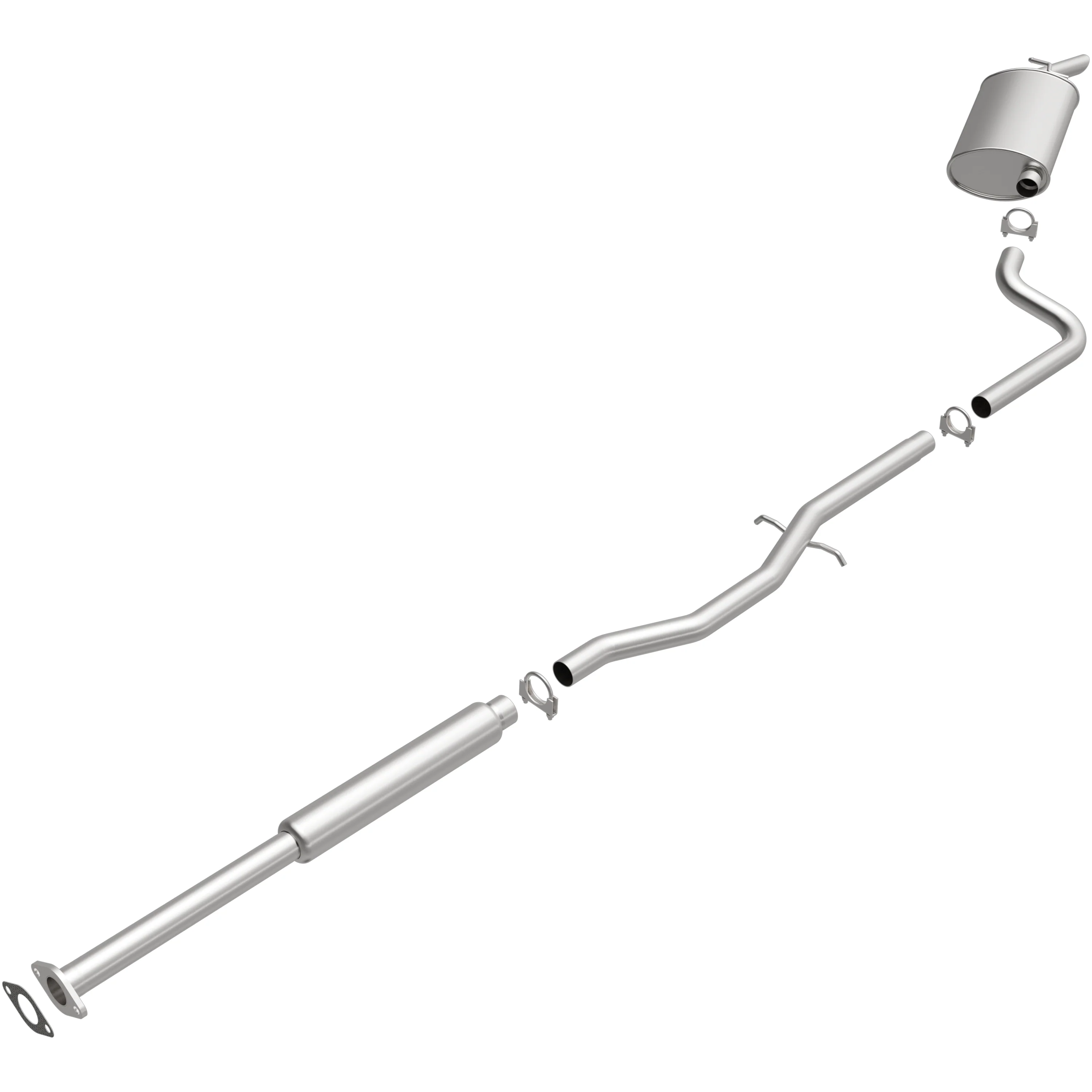 BRExhaust 2006-2008 Buick Lucerne CX 3.8L Direct-Fit Exhaust System Kit 106-0267 - Image 2