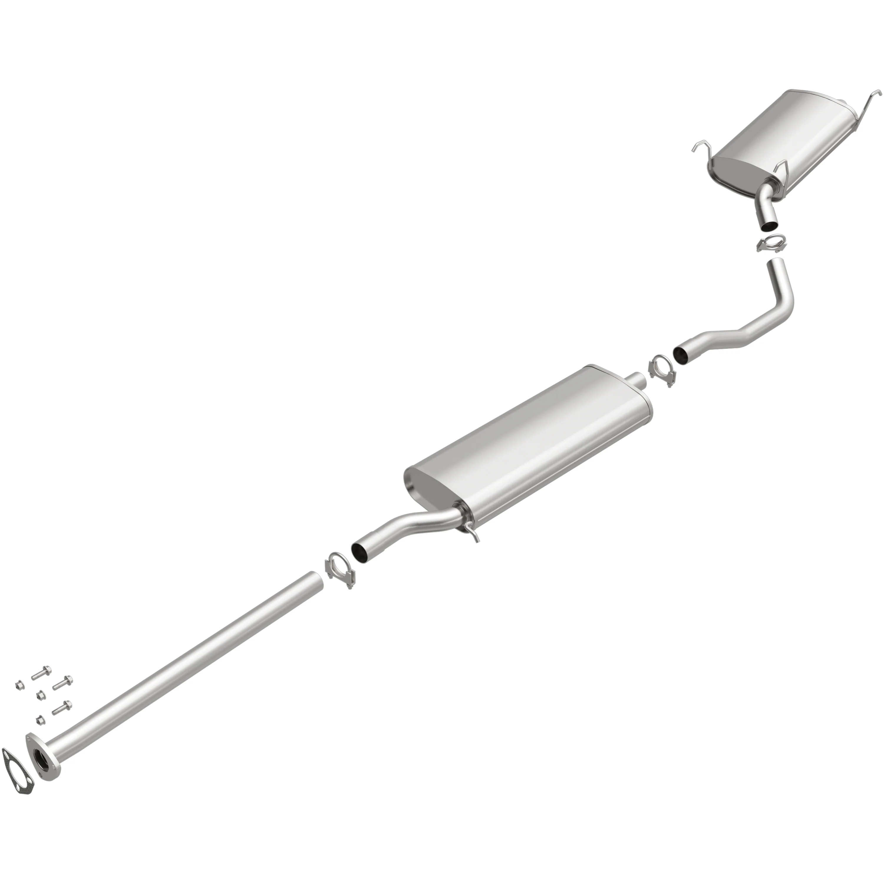 BRExhaust 2003 Acura MDX 3.5L | 2005-2008 Honda Pilot 3.5L Direct-Fit Exhaust System Kit 106-0277 - Image 2