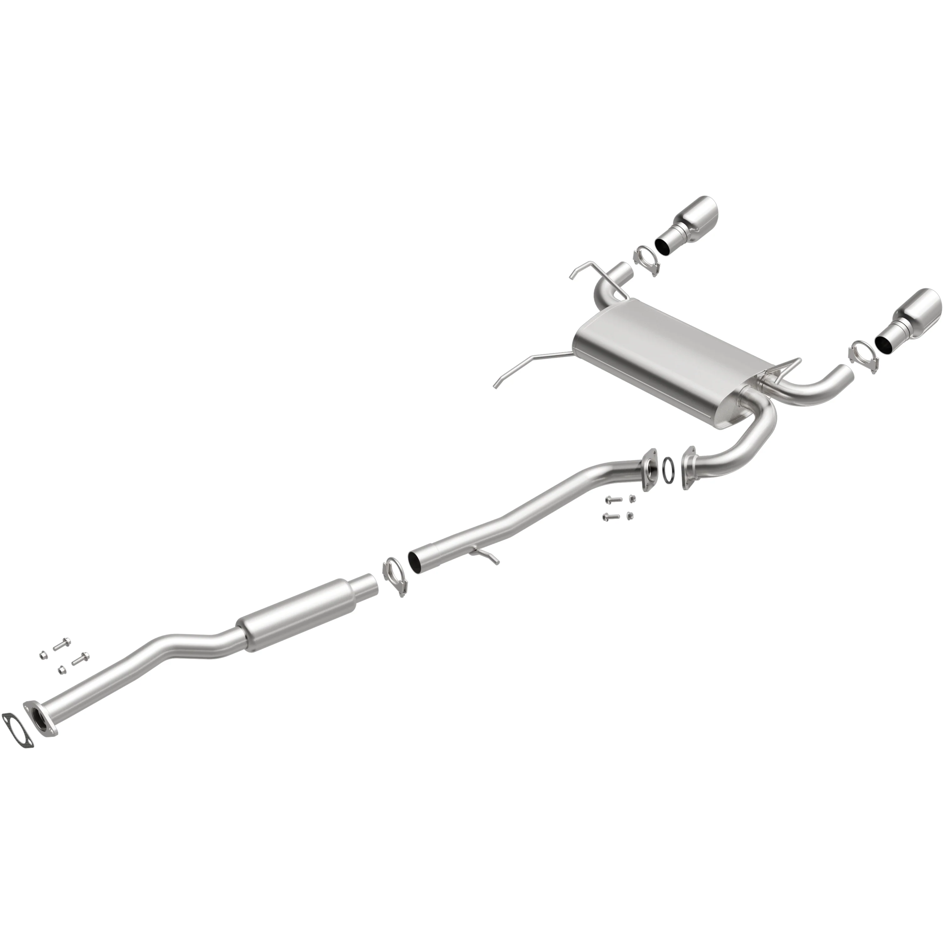 BRExhaust 2003-2008 INFINITI FX35 3.5L | 2003-2006 INFINITI FX45 4.5L Direct-Fit Exhaust System Kit 106-0284 - Image 4