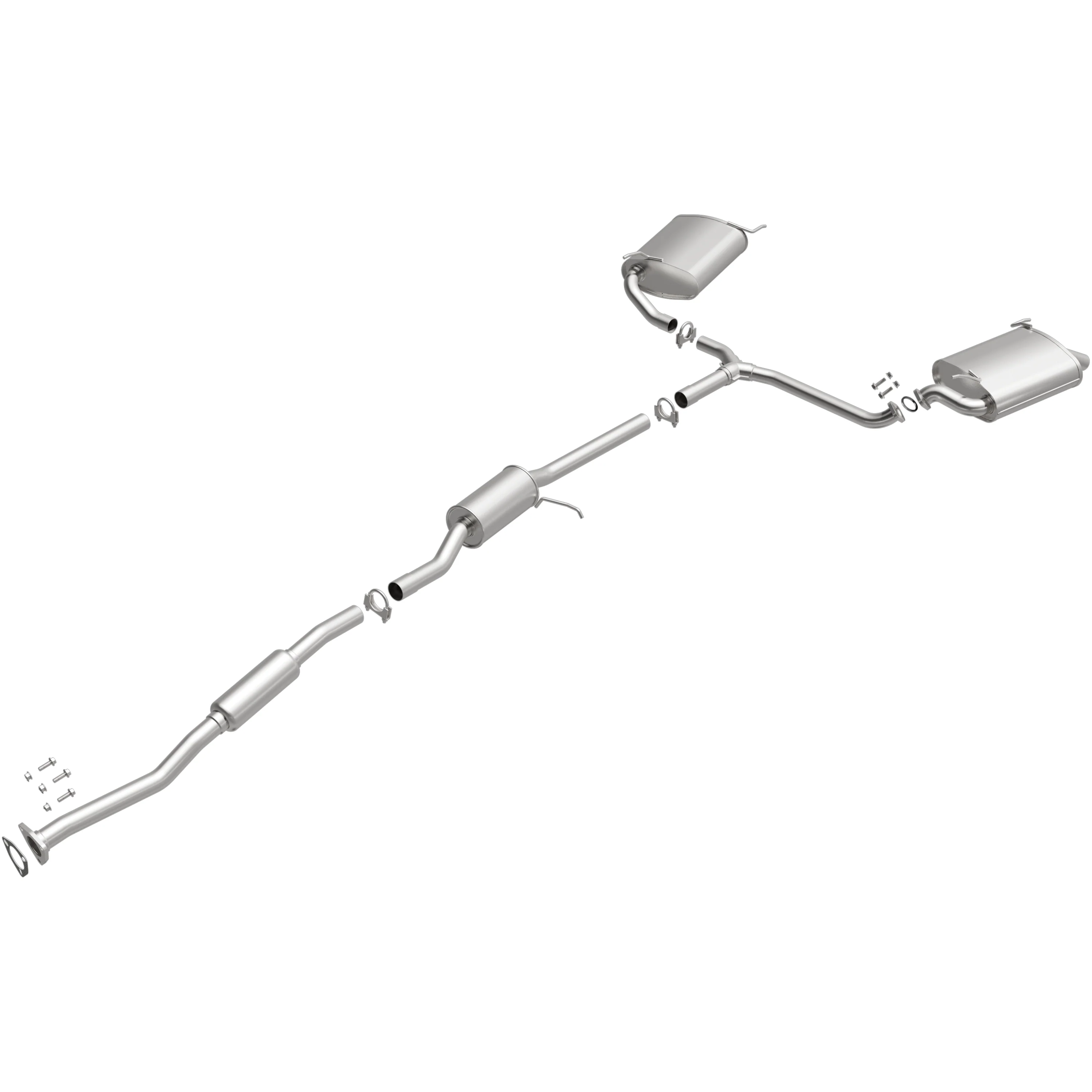 BRExhaust 2003-2007 Honda Accord 3.0L Direct-Fit Exhaust System Kit 106-0293 - Image 2