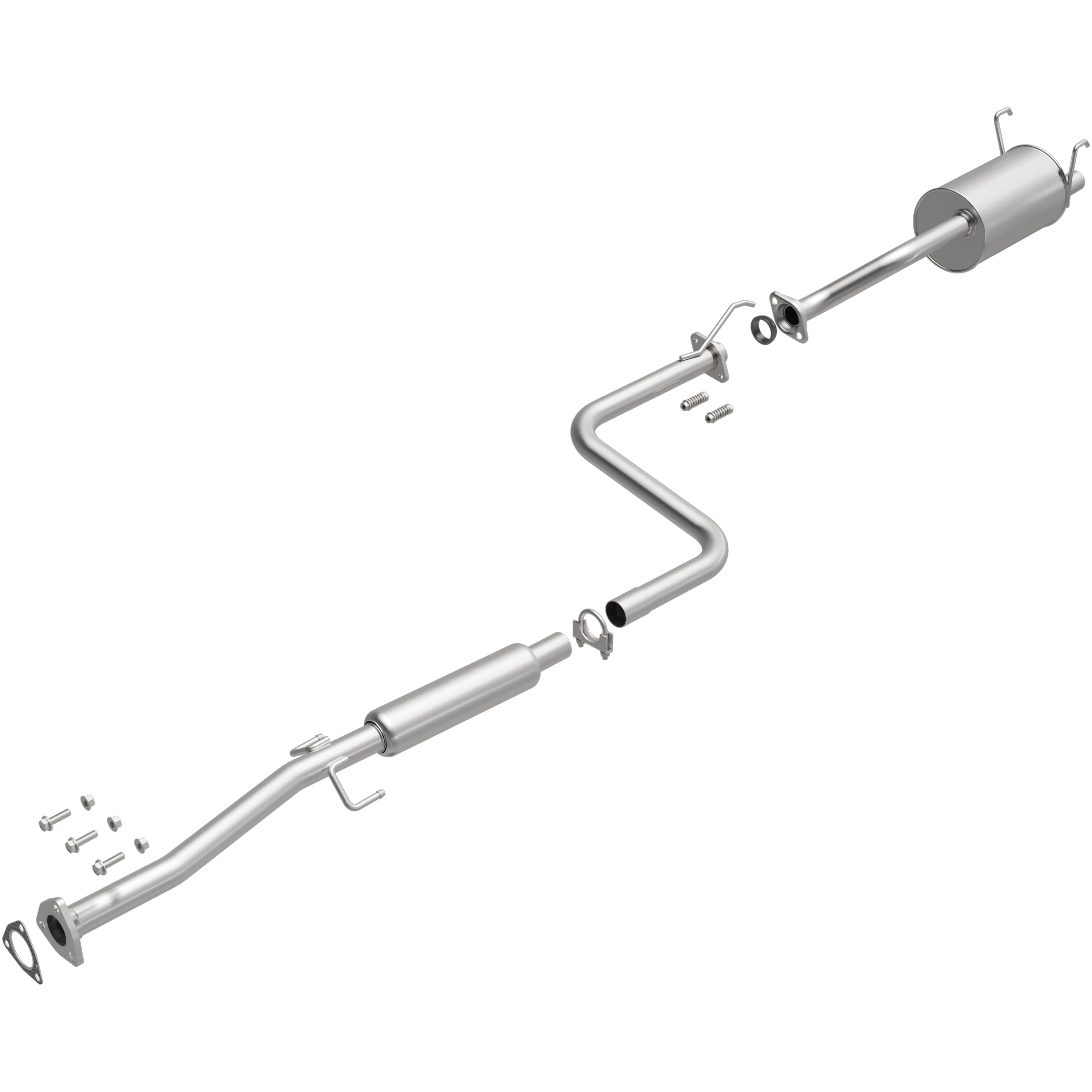 BRExhaust 1993-1995 Honda Civic del Sol 1.5L Direct-Fit Exhaust System Kit 106-0306 - Image 4