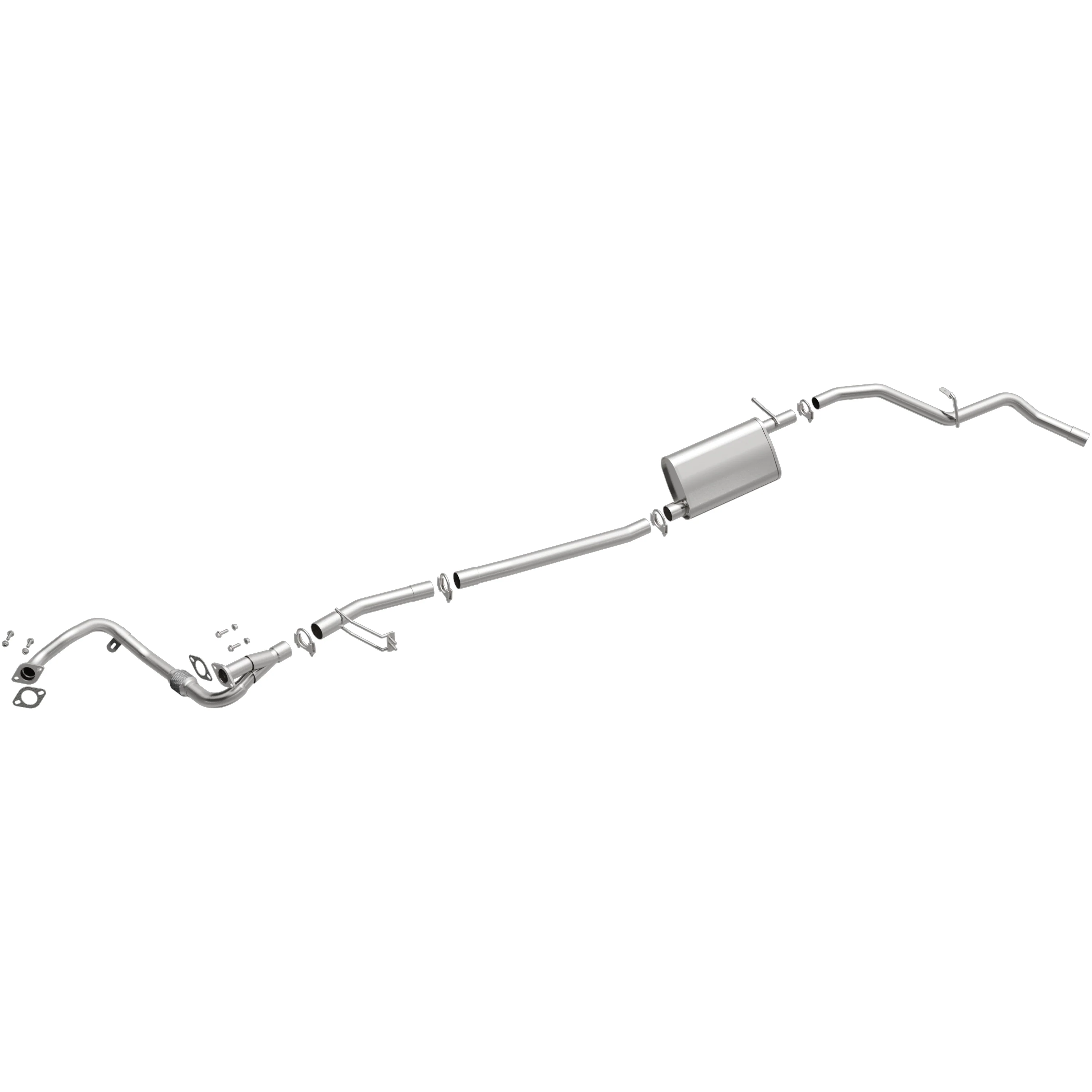 BRExhaust 2003-2004 Nissan Frontier 3.3L Direct-Fit Exhaust System Kit 106-0321 - Image 2