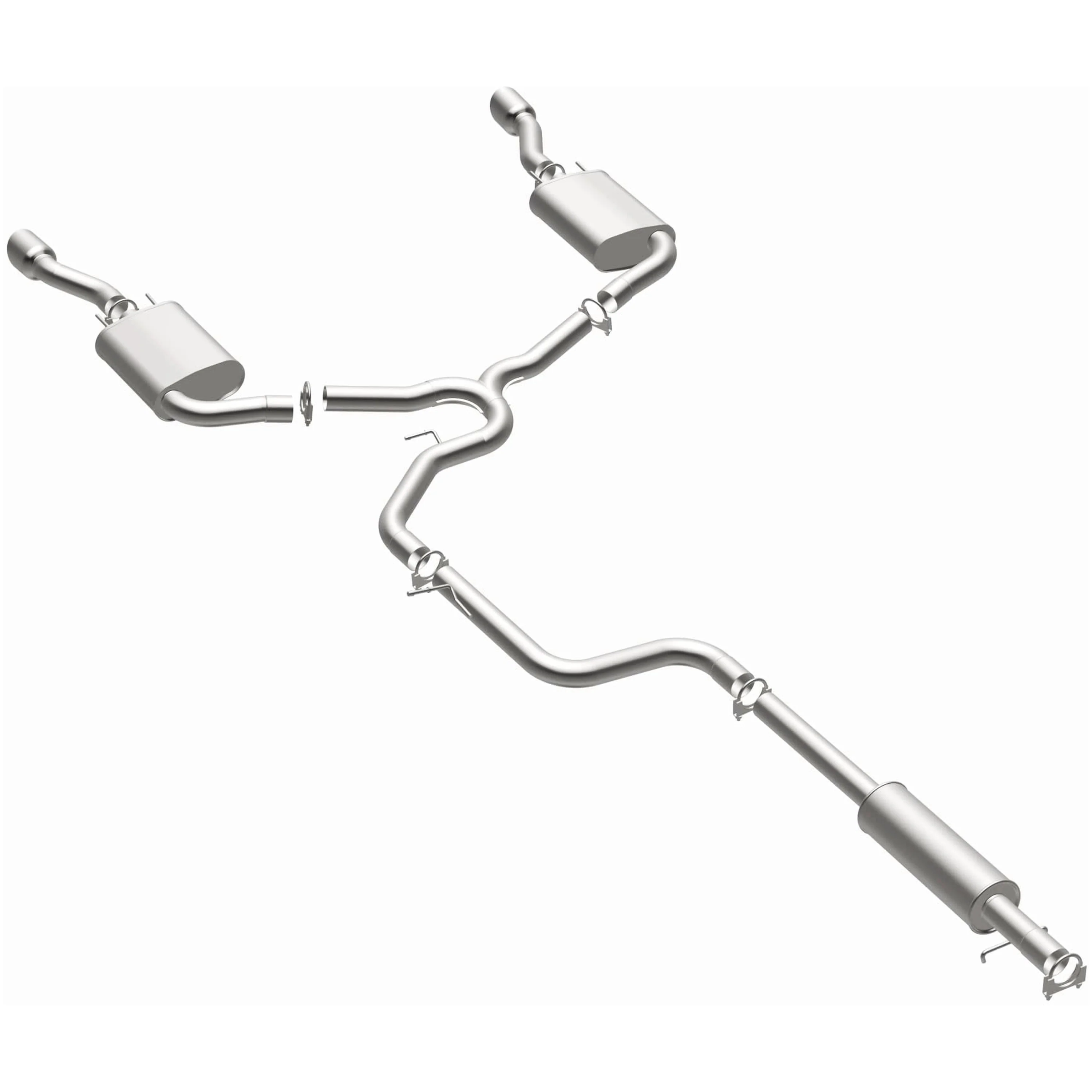 BRExhaust 2014-2016 Chevrolet Impala Limited 3.6L | 2012-2013 Chevrolet Impala 3.6L Direct-Fit Exhaust System Kit 106-0326 - Image 2