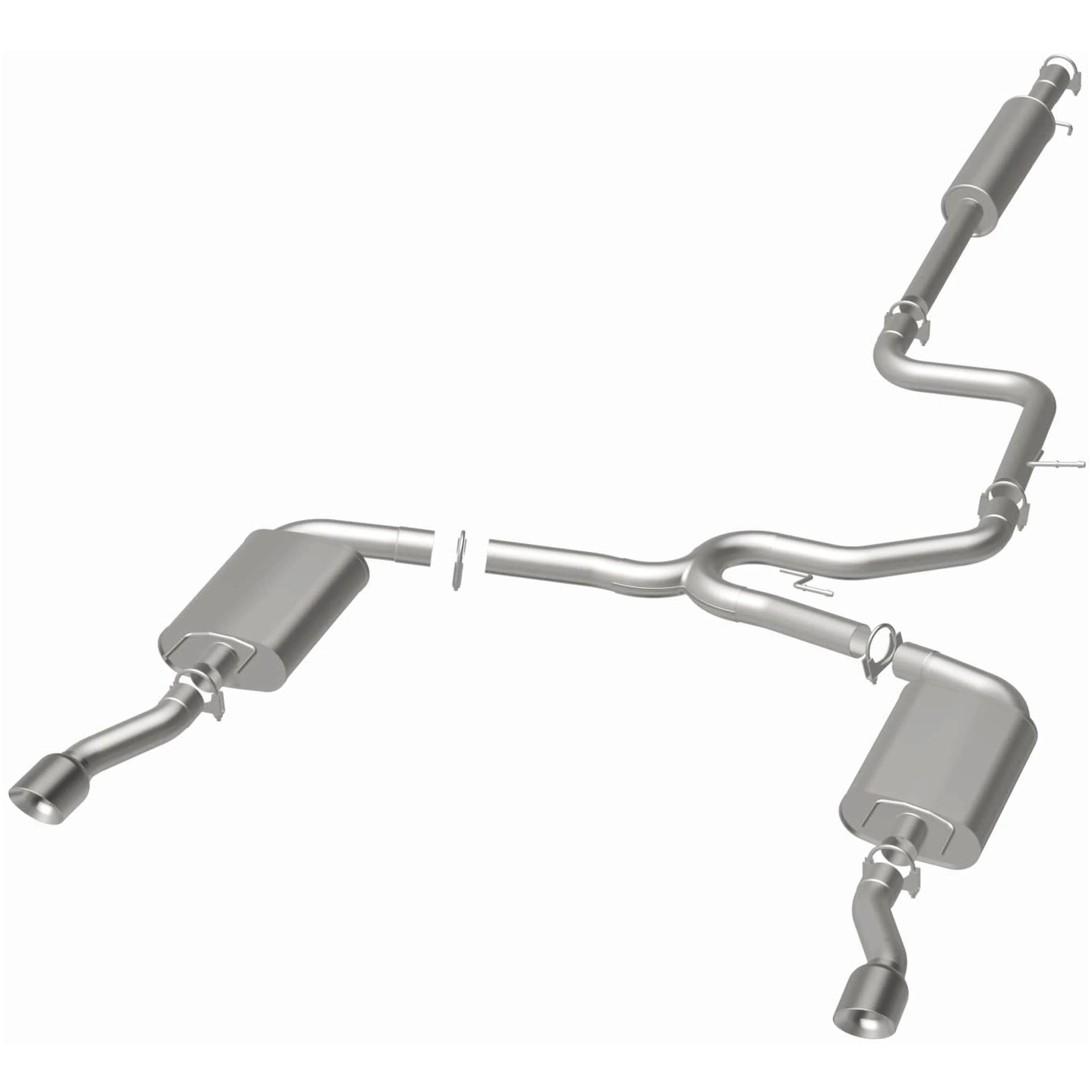 BRExhaust 2014-2016 Chevrolet Impala Limited 3.6L | 2012-2013 Chevrolet Impala 3.6L Direct-Fit Exhaust System Kit 106-0326 - Image 3