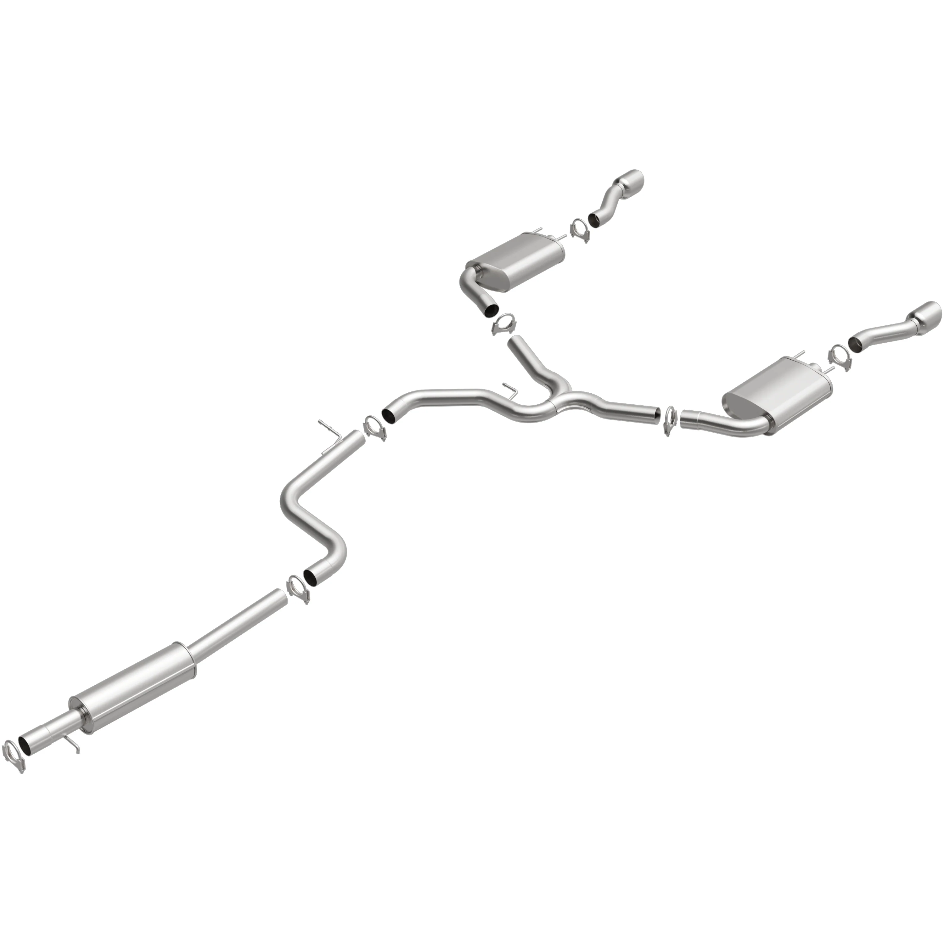 BRExhaust 2014-2016 Chevrolet Impala Limited 3.6L | 2012-2013 Chevrolet Impala 3.6L Direct-Fit Exhaust System Kit 106-0326 - Image 4