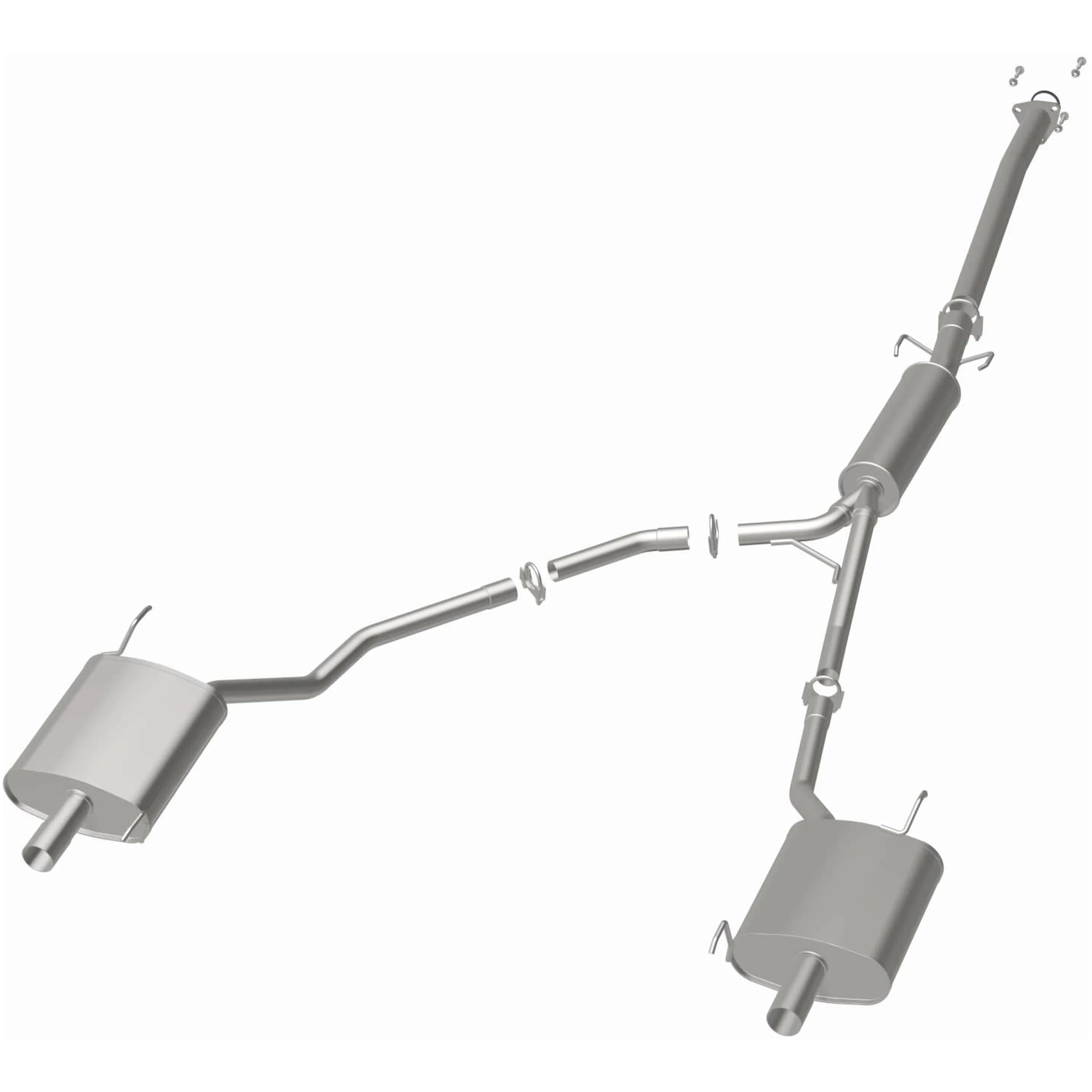 BRExhaust 2009-2015 Honda Pilot 3.5L Direct-Fit Exhaust System Kit 106-0333 - Image 3