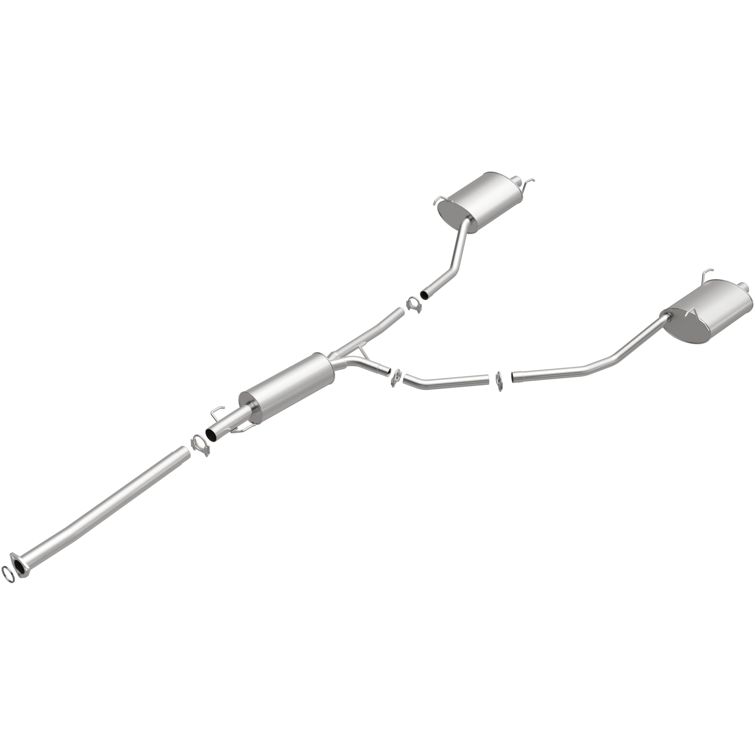 BRExhaust 2009-2015 Honda Pilot 3.5L Direct-Fit Exhaust System Kit 106-0333 - Image 4