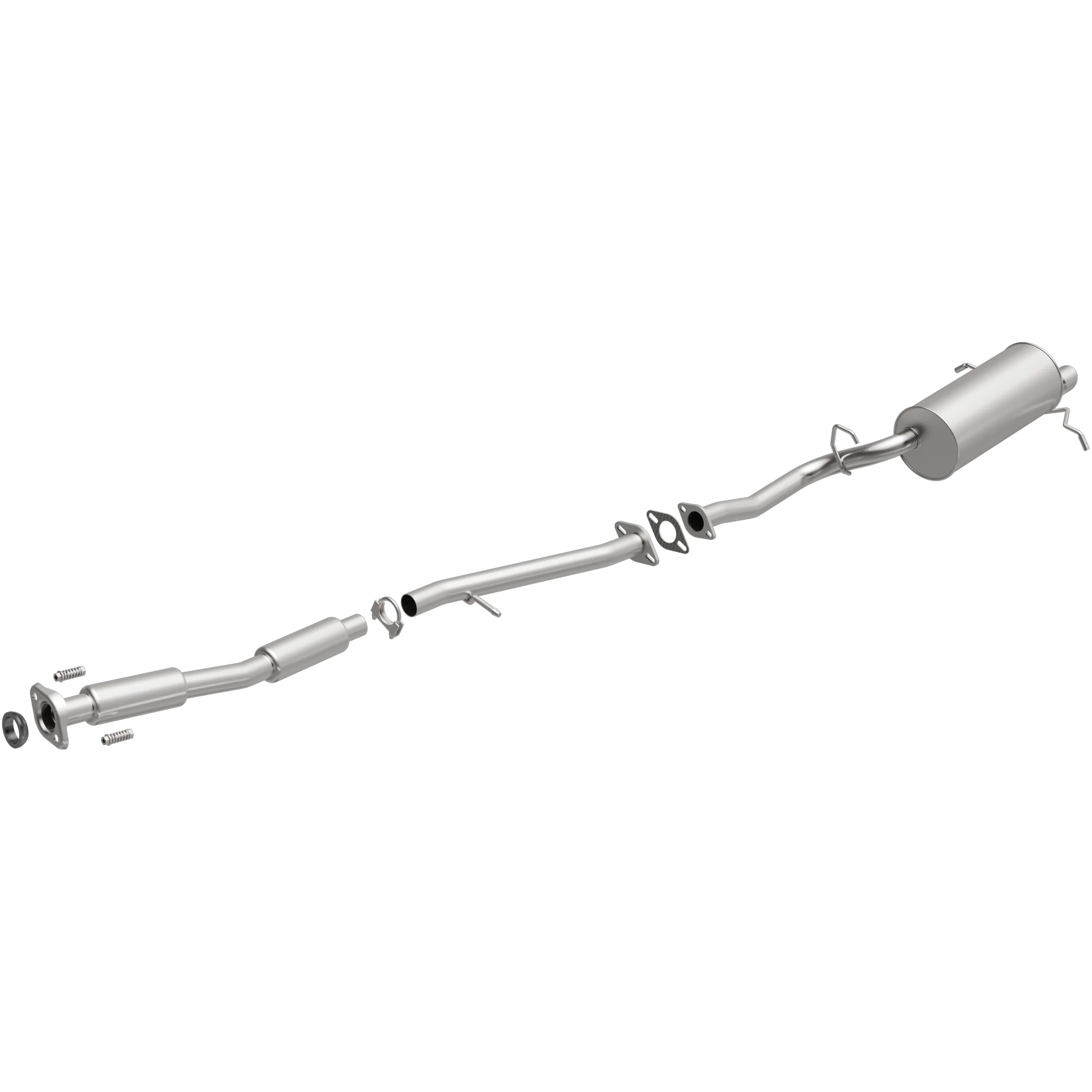 BRExhaust 2002-2005 Subaru Impreza 2.5L | 2005 Saab 9-2X 2.5L Direct-Fit Exhaust System Kit 106-0337 - Image 2
