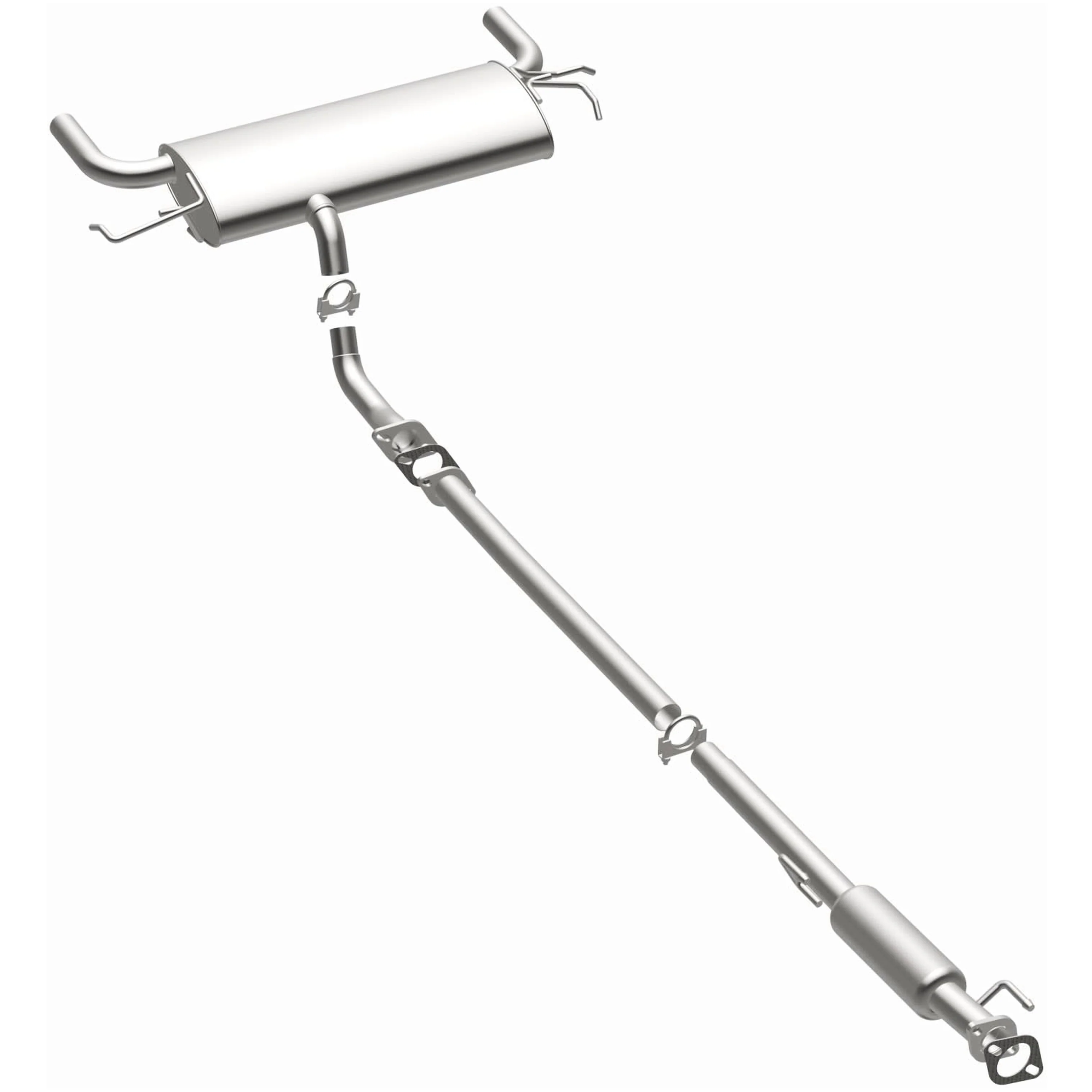 BRExhaust 2005-2008 Kia Sportage 2.7L | 2005-2008 Hyundai Tucson 2.7L Direct-Fit Exhaust System Kit 106-0343 - Image 2