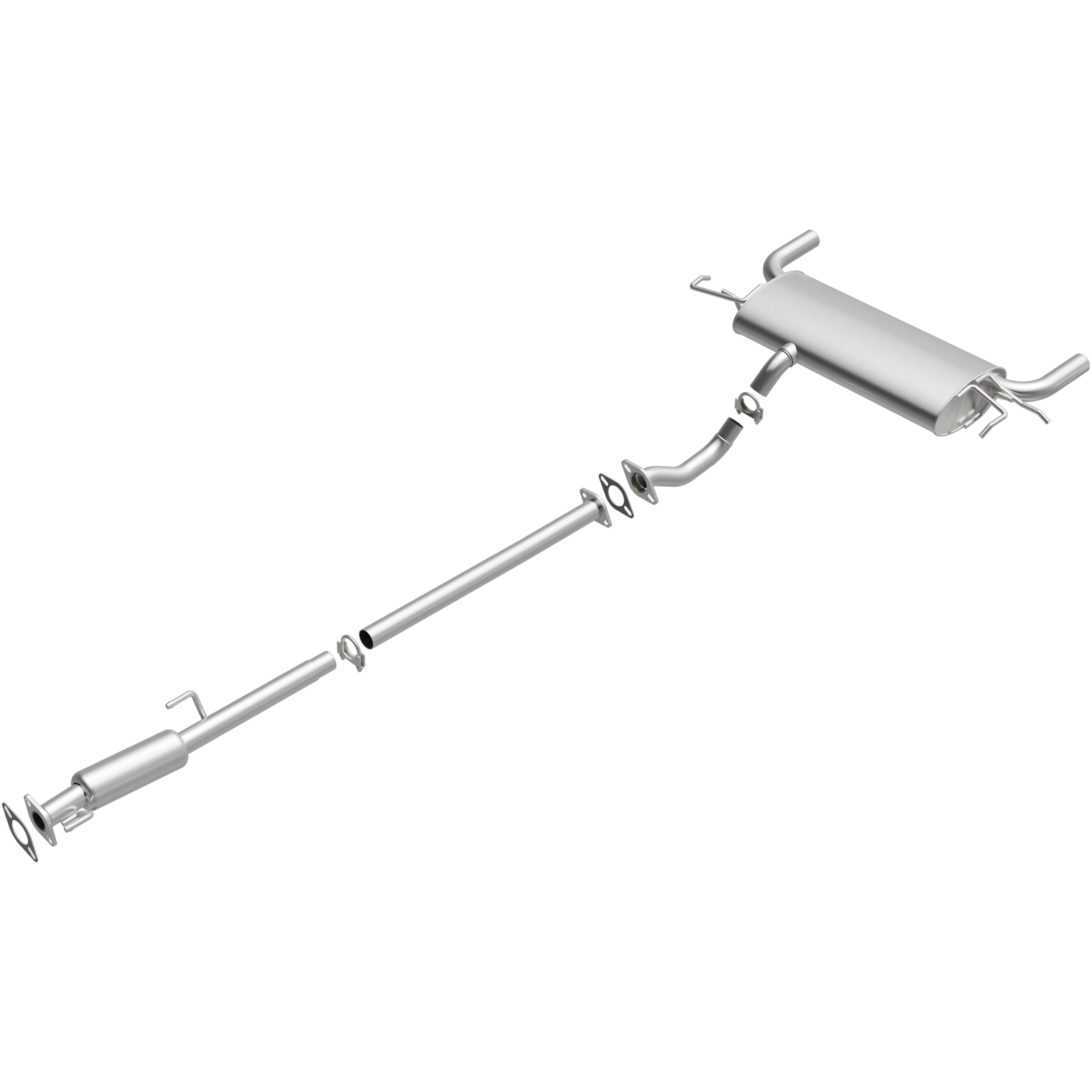 BRExhaust 2005-2008 Kia Sportage 2.7L | 2005-2008 Hyundai Tucson 2.7L Direct-Fit Exhaust System Kit 106-0343 - Image 4
