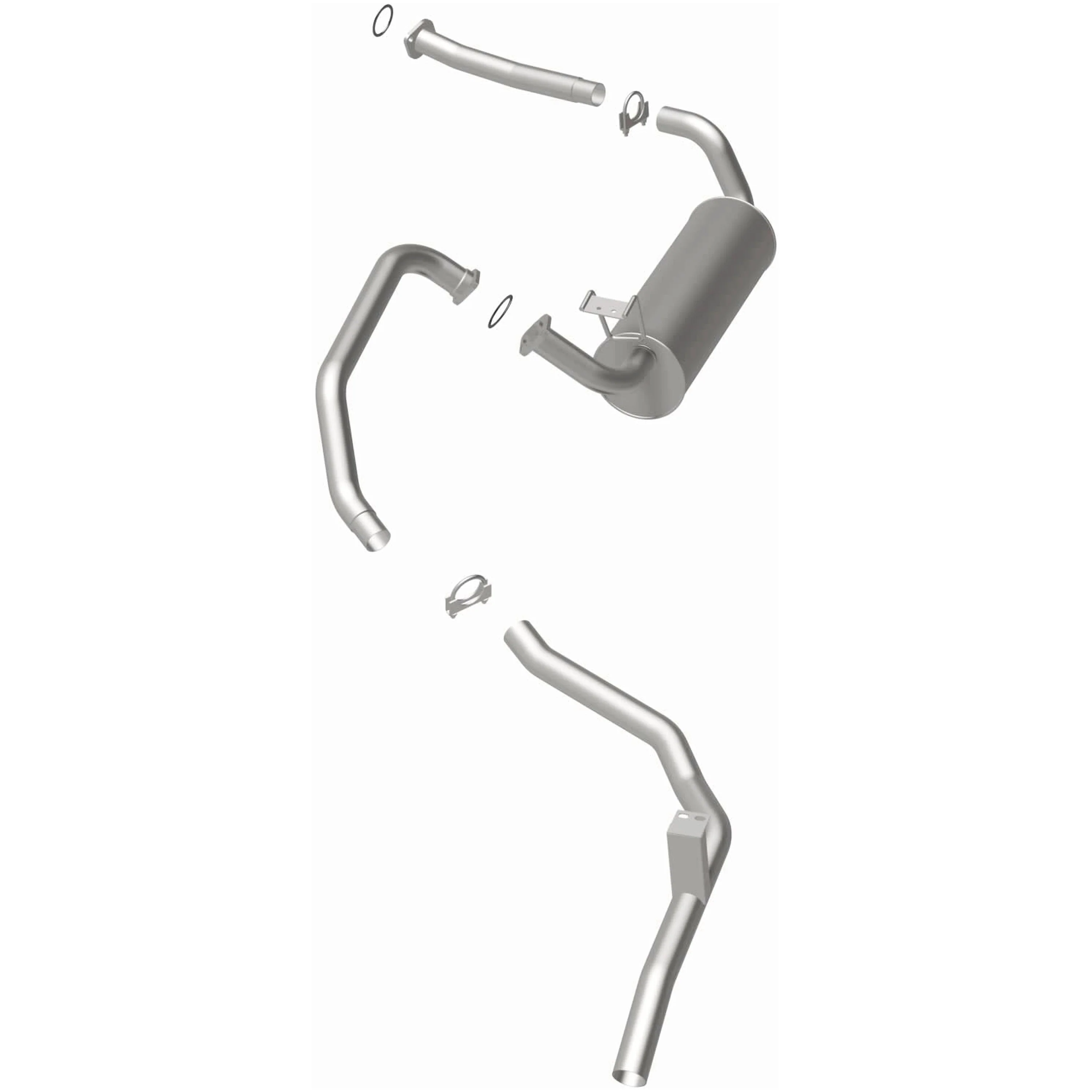 BRExhaust 1991-1992 Toyota Land Cruiser 4.0L Direct-Fit Exhaust System Kit 106-0360 - Image 3