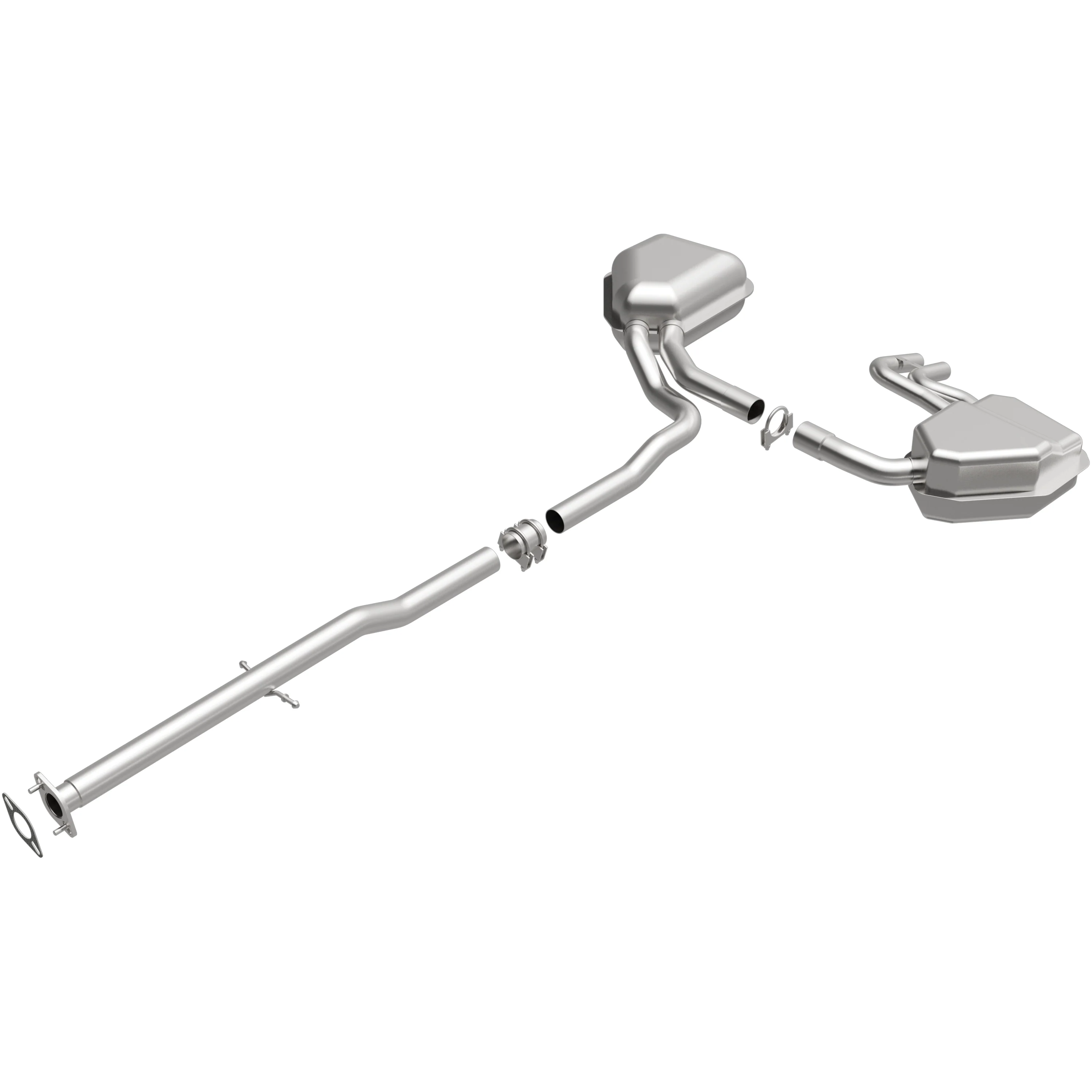 BRExhaust 2002-2008 Mini Cooper S 1.6L Direct-Fit Exhaust System Kit 106-0366 - Image 2
