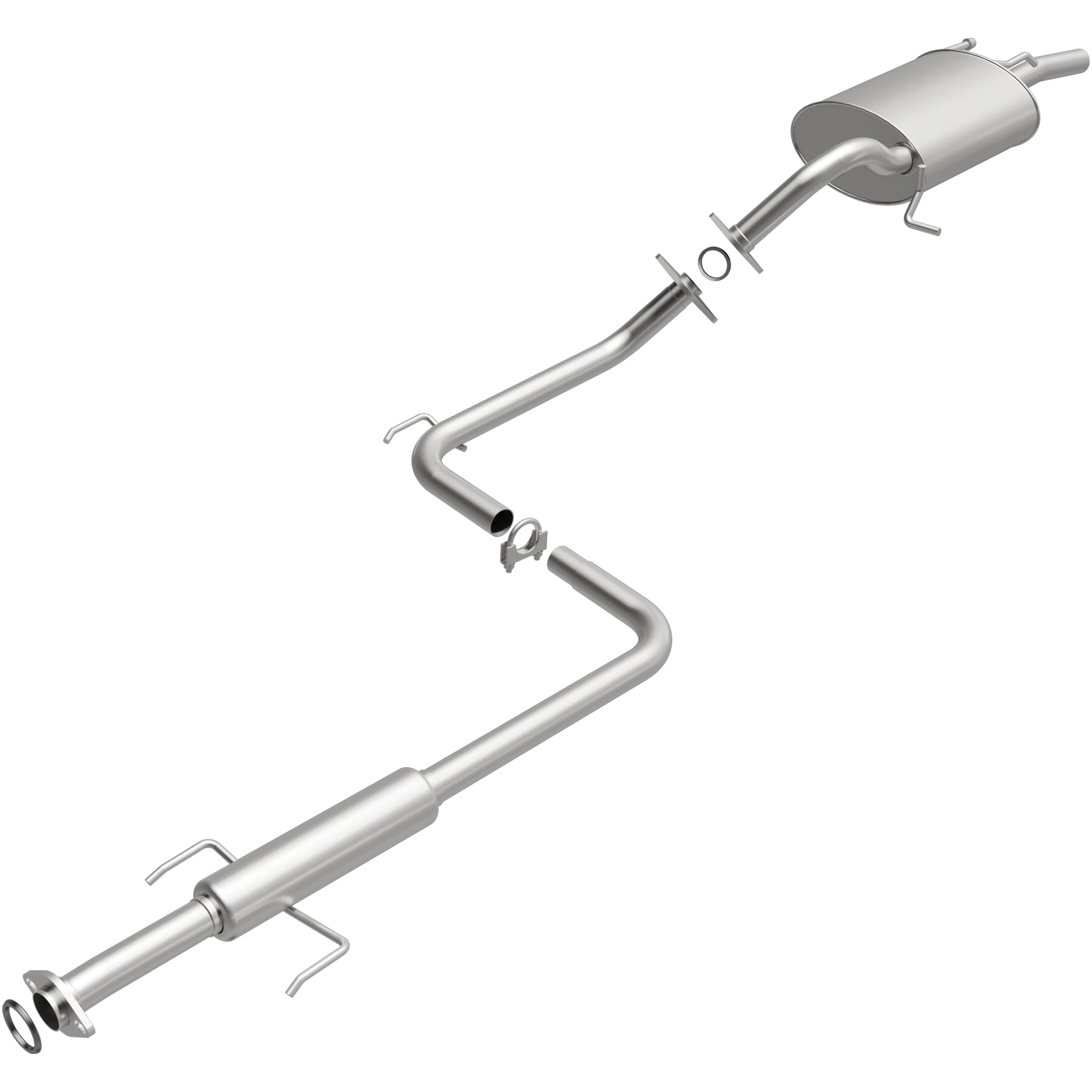 BRExhaust 1989-1992 Geo Prizm 1.6L | 1988-1992 Toyota Corolla 1.6L Direct-Fit Exhaust System Kit 106-0373 - Image 2