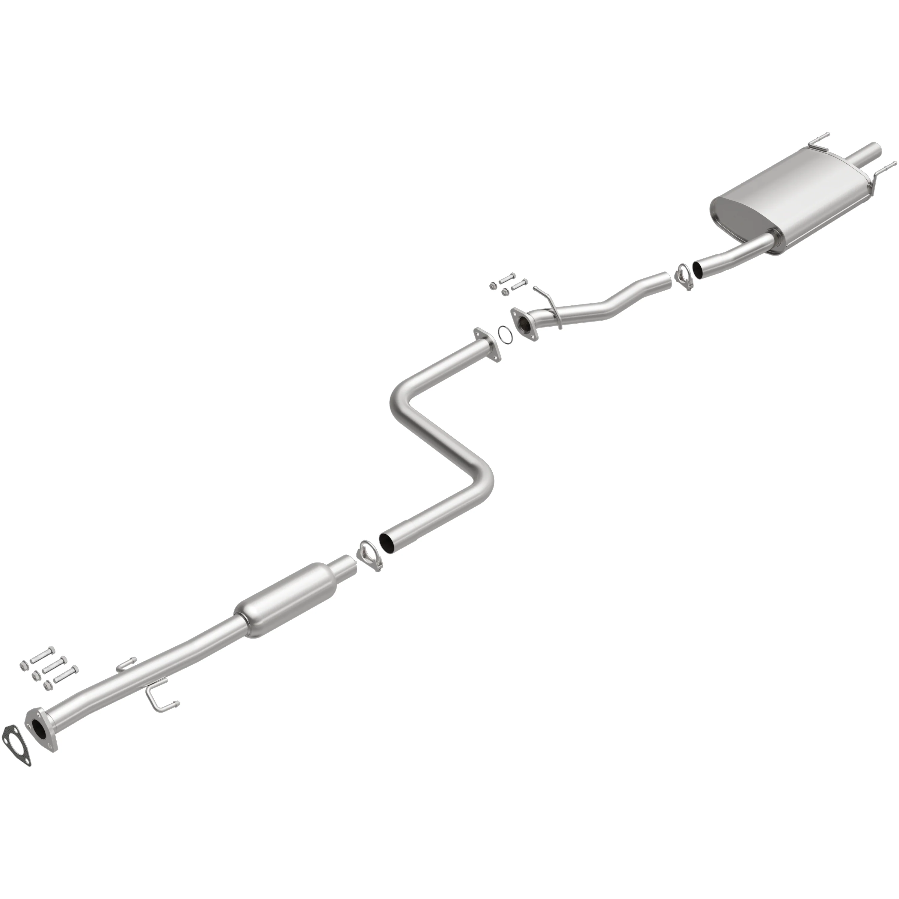 BRExhaust 1992-1993 Honda Accord 2.2L Direct-Fit Exhaust System Kit 106-0377 - Image 4