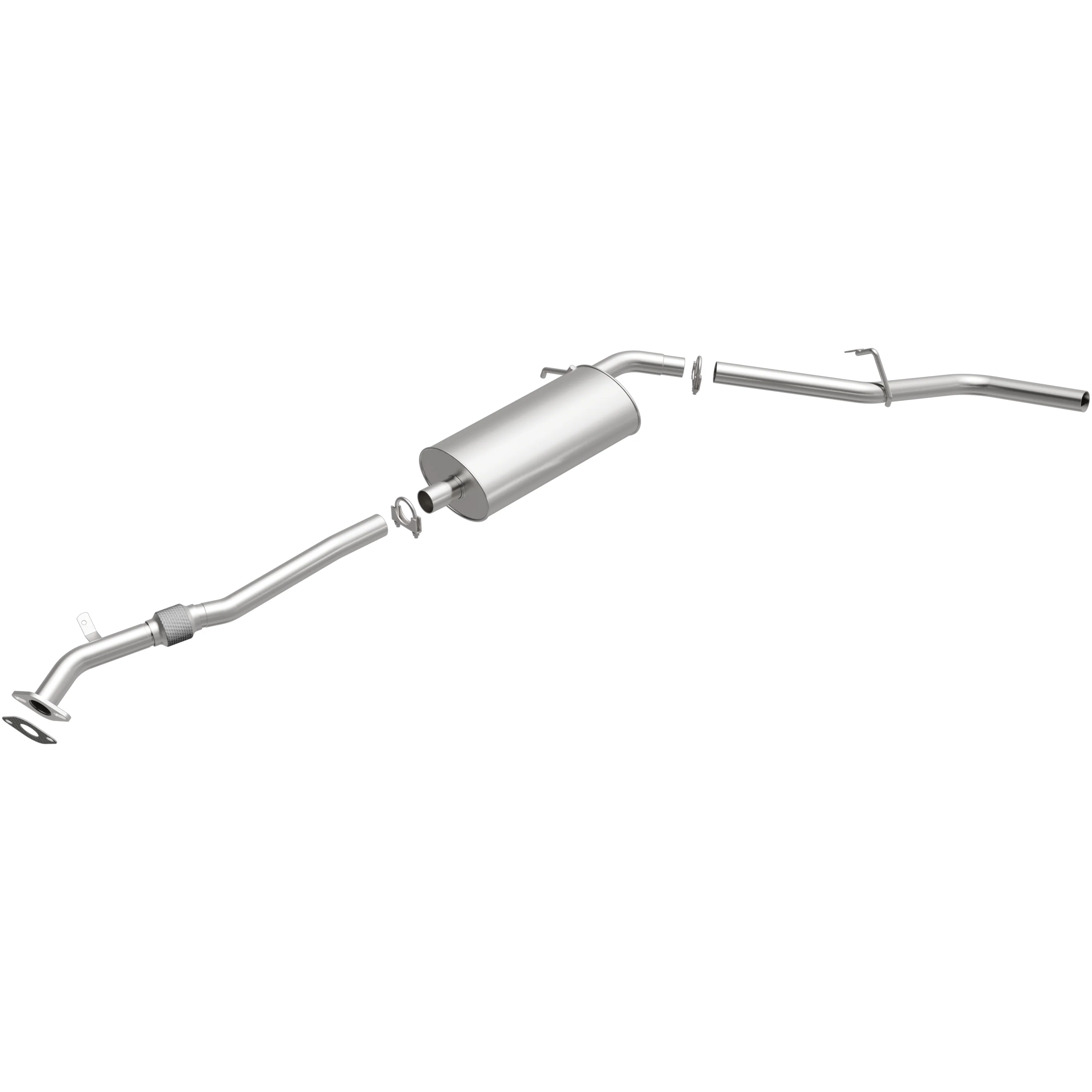 BRExhaust 2001-2004 Nissan Frontier 2.4L Direct-Fit Exhaust System Kit 106-0378 - Image 2