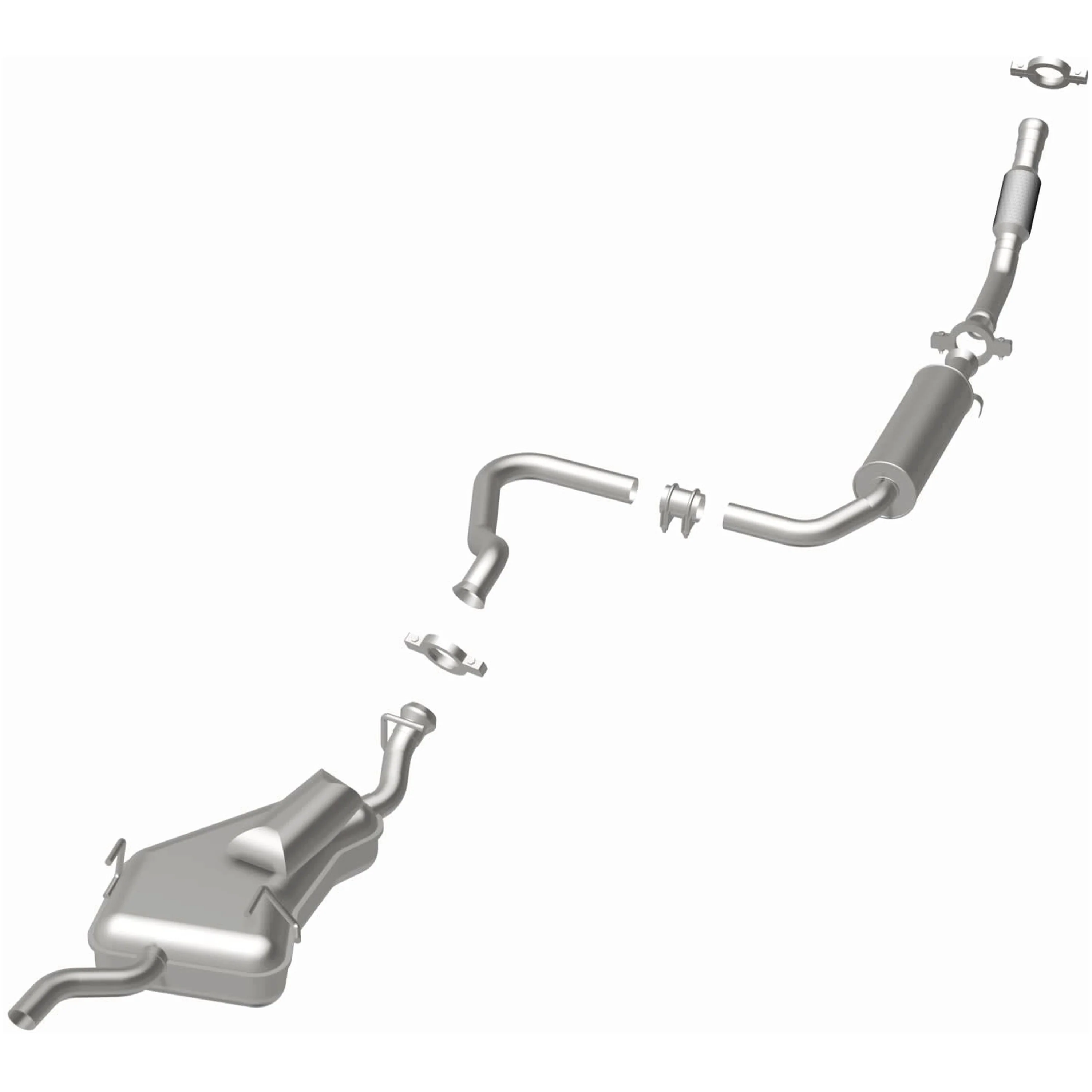 BRExhaust 1994-1998 Saab 900 2.0L | 1999-2002 Saab 9-3 2.0L Direct-Fit Exhaust System Kit 106-0382 - Image 3