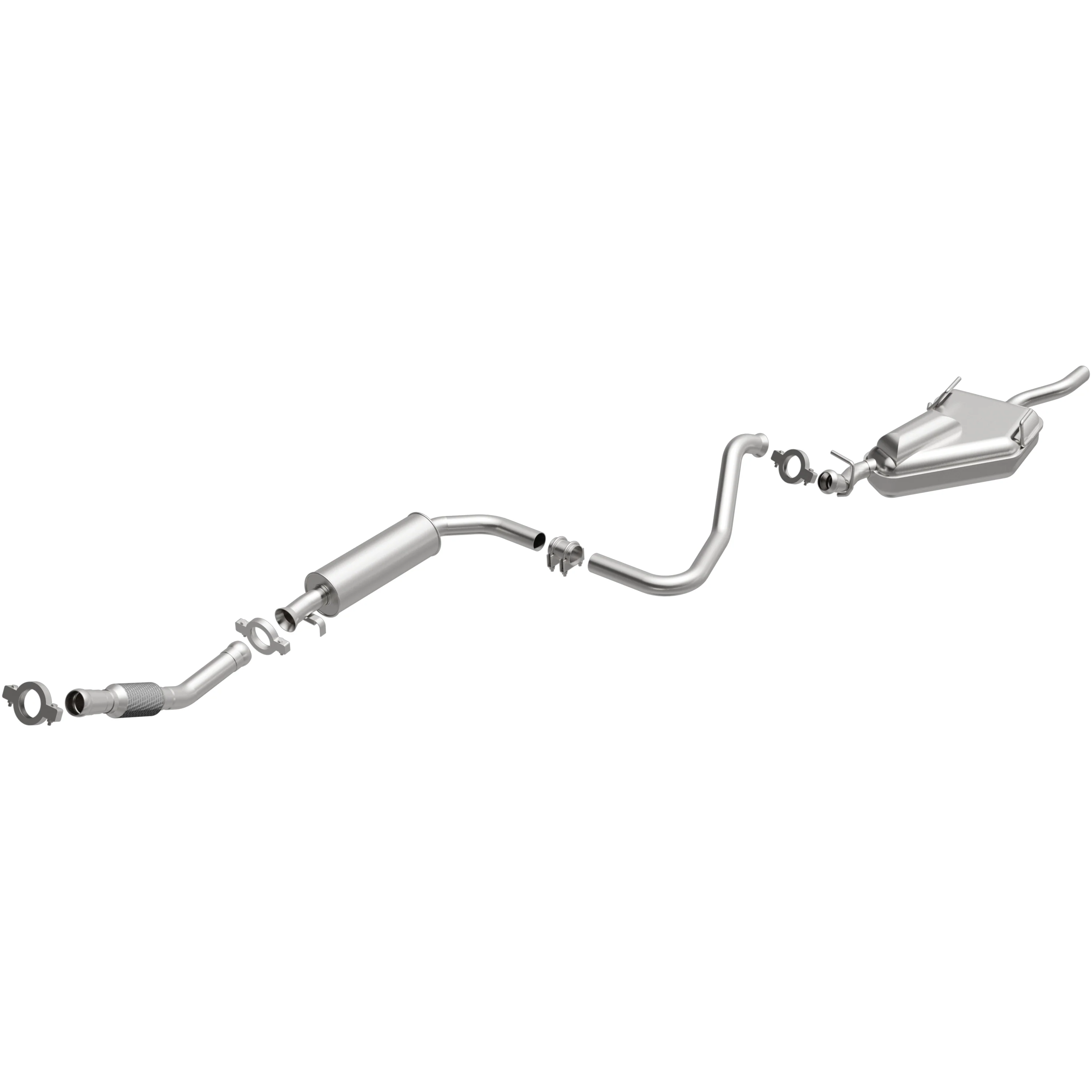 BRExhaust 1994-1998 Saab 900 2.0L | 1999-2002 Saab 9-3 2.0L Direct-Fit Exhaust System Kit 106-0382 - Image 4