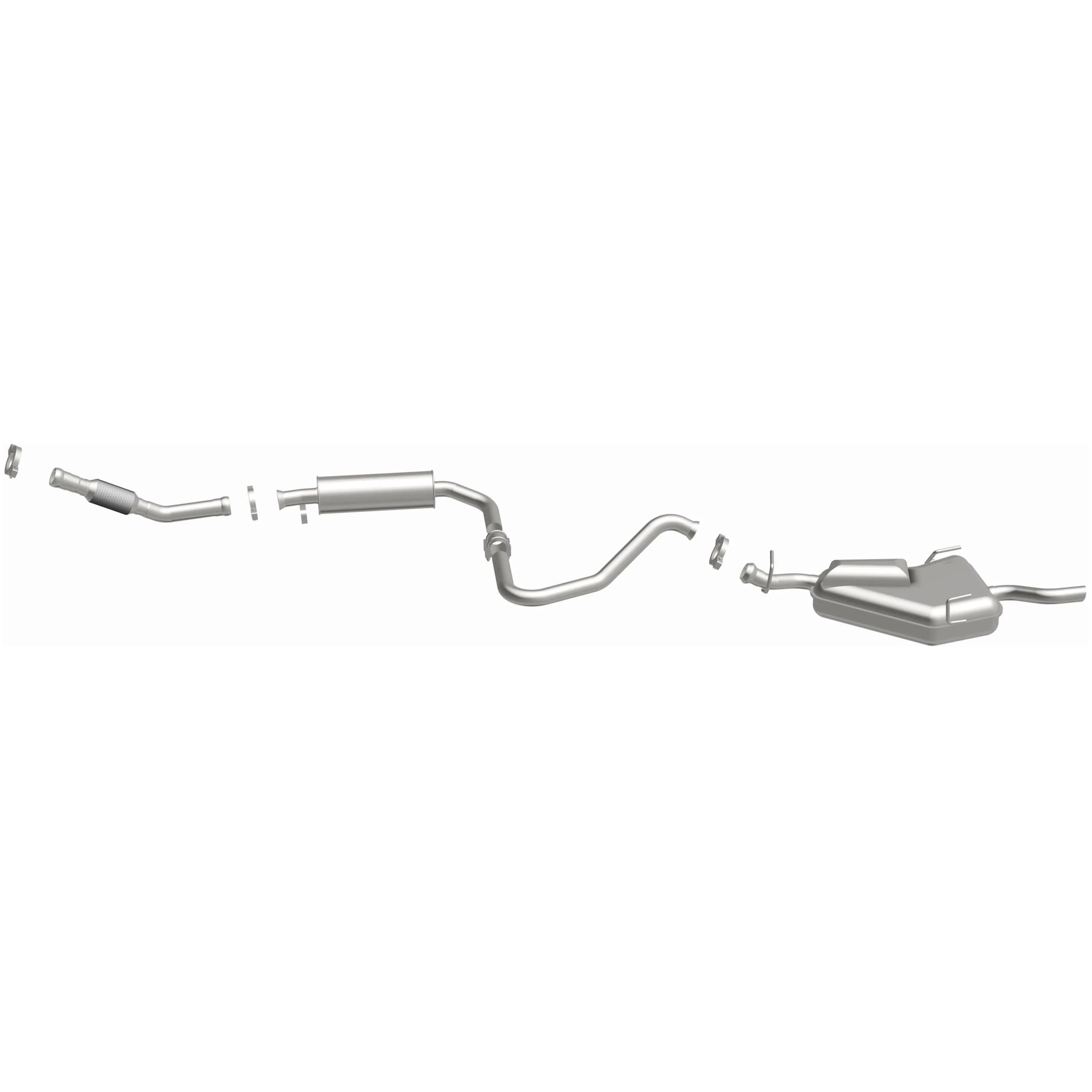 BRExhaust 1994-1998 Saab 900 2.0L | 1999-2002 Saab 9-3 2.0L Direct-Fit Exhaust System Kit 106-0382 - Image 5