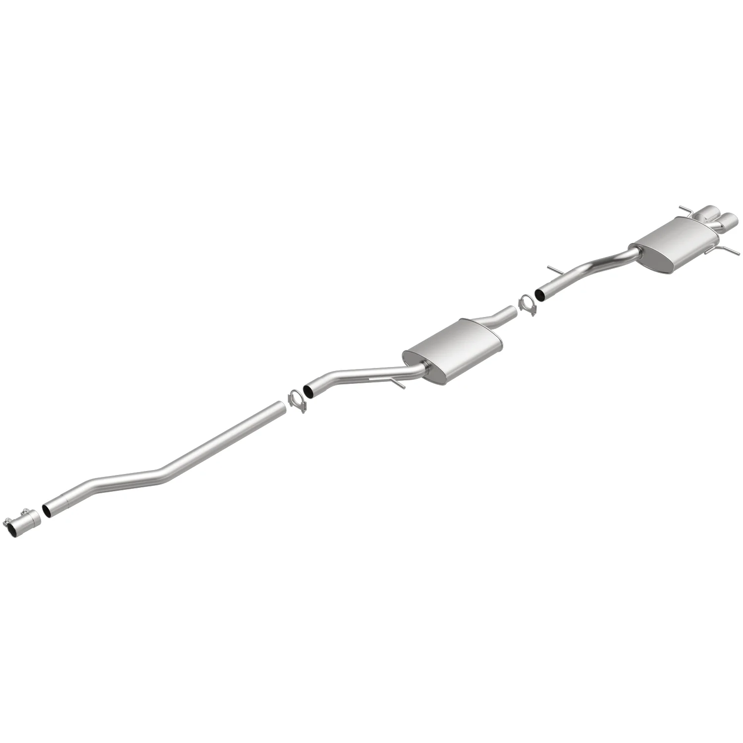 BRExhaust 1998-2001 Audi A4 Quattro 1.8L Direct-Fit Exhaust System Kit 106-0388 - Image 2