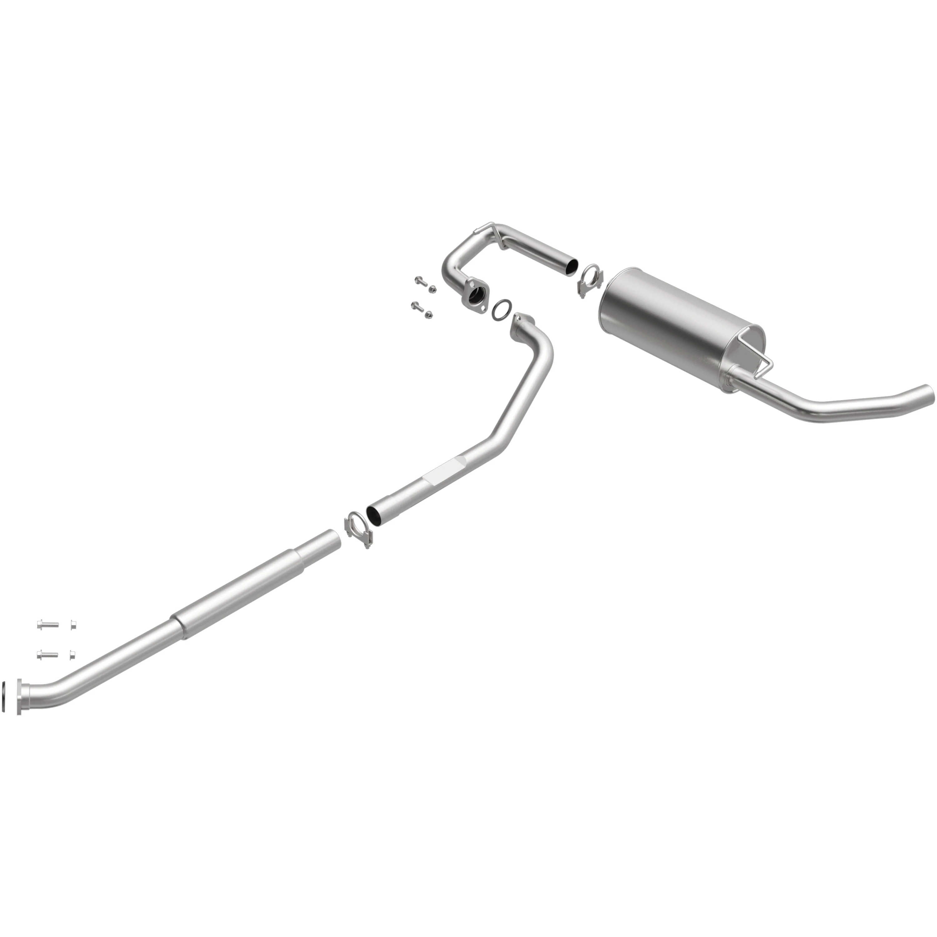 BRExhaust 1998-2000 Toyota RAV4 2.0L Direct-Fit Exhaust System Kit 106-0409 - Image 2