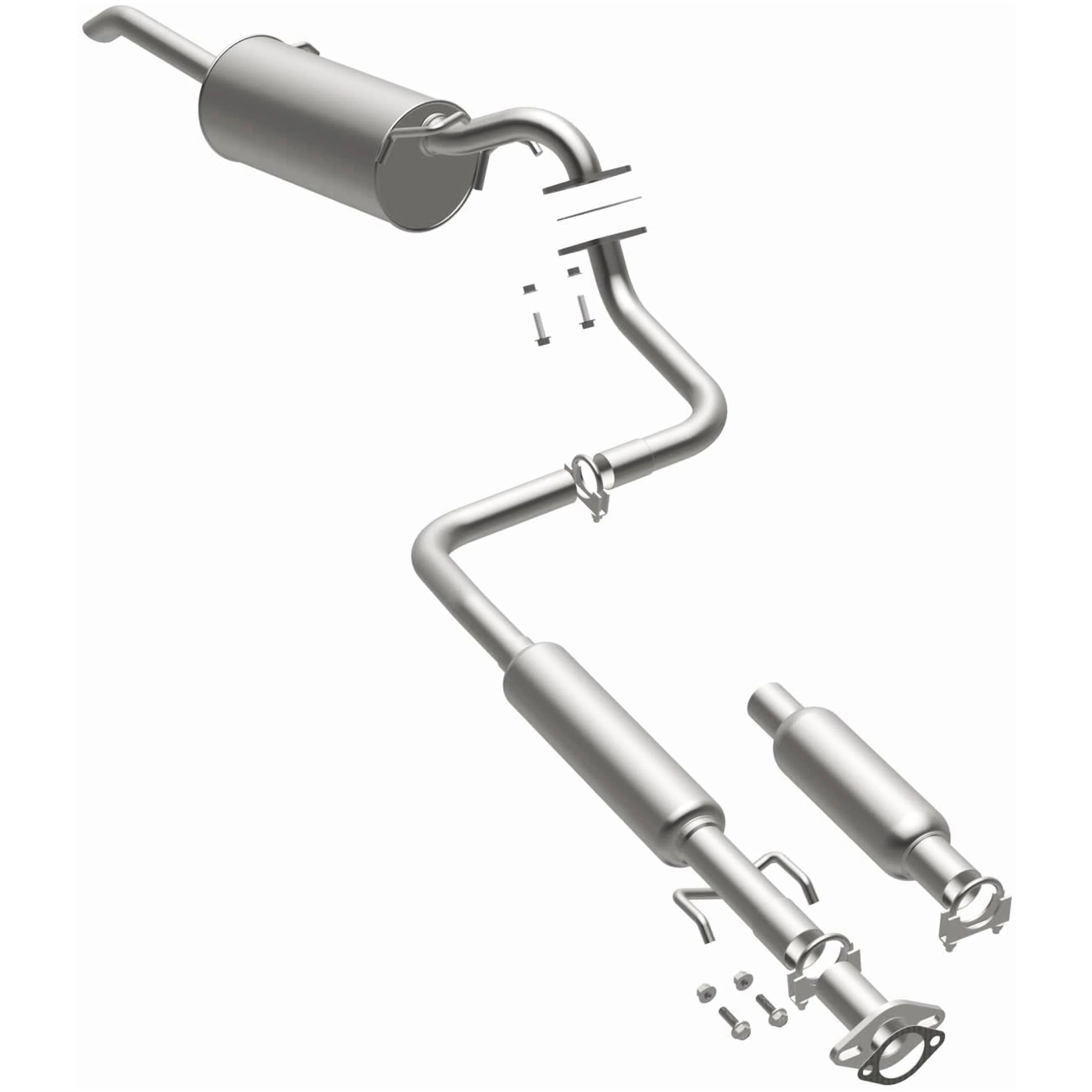 BRExhaust 2004-2008 Chevrolet Aveo 1.6L | 2005-2007 Pontiac Wave 1.6L Direct-Fit Exhaust System Kit 106-0446 - Image 2