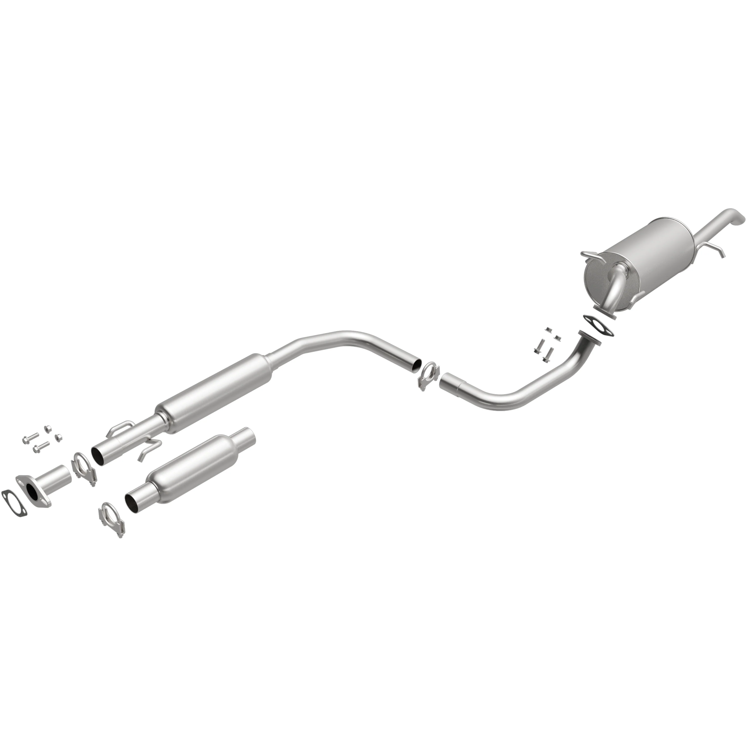 BRExhaust 2004-2008 Chevrolet Aveo 1.6L | 2005-2007 Pontiac Wave 1.6L Direct-Fit Exhaust System Kit 106-0446 - Image 4