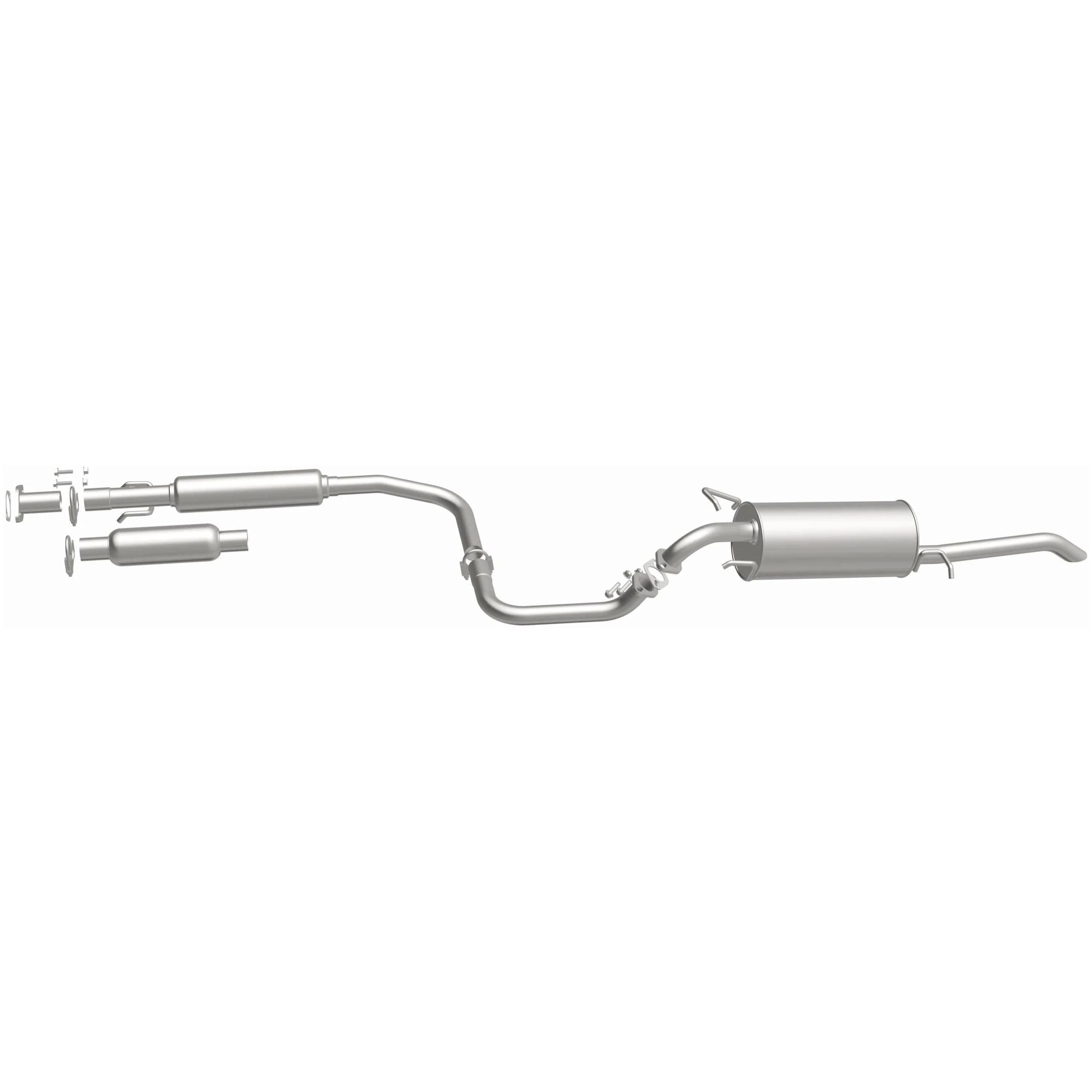 BRExhaust 2004-2008 Chevrolet Aveo 1.6L | 2005-2007 Pontiac Wave 1.6L Direct-Fit Exhaust System Kit 106-0446 - Image 5
