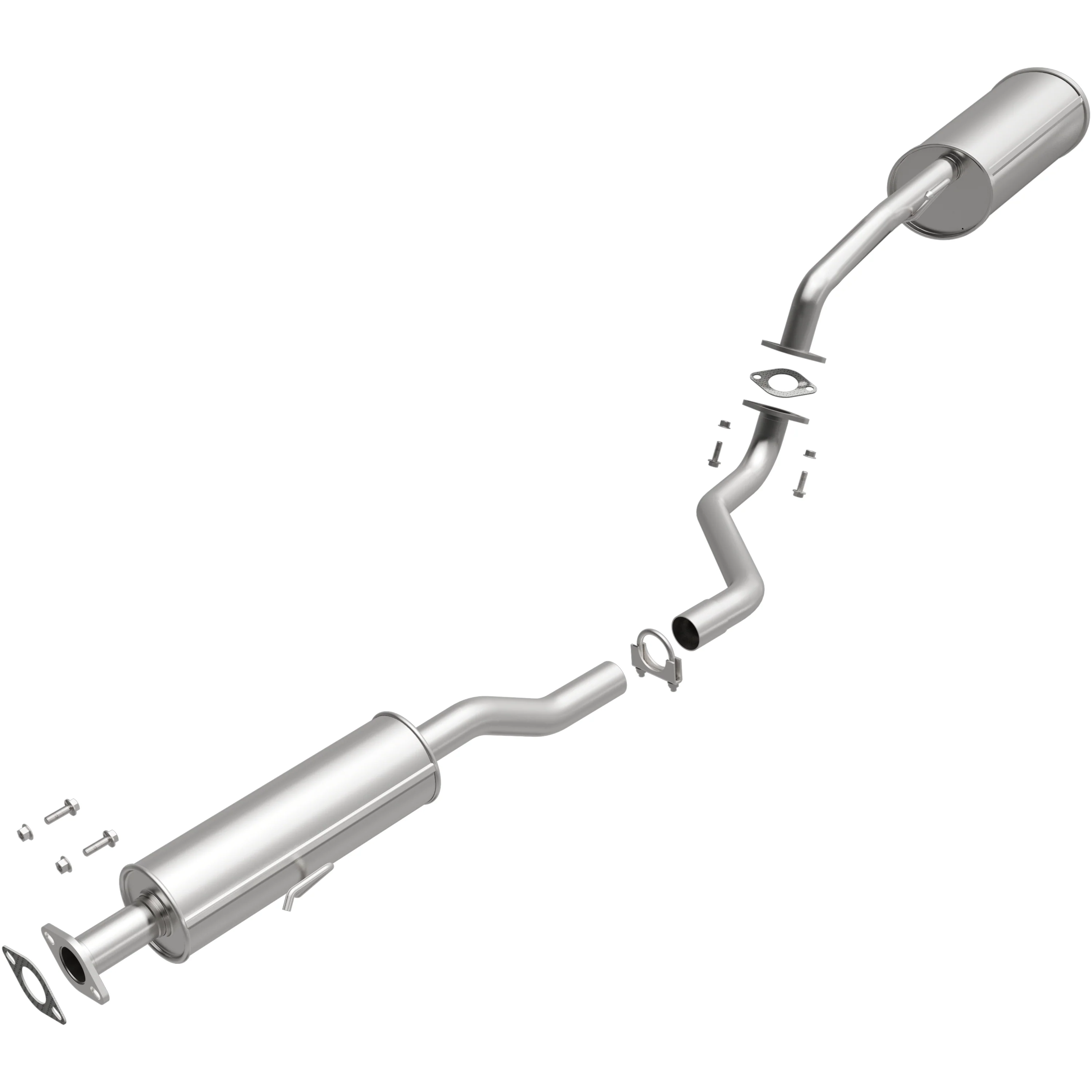 BRExhaust 2011-2013 Kia Forte 2.0L Direct-Fit Exhaust System Kit 106-0448 - Image 4