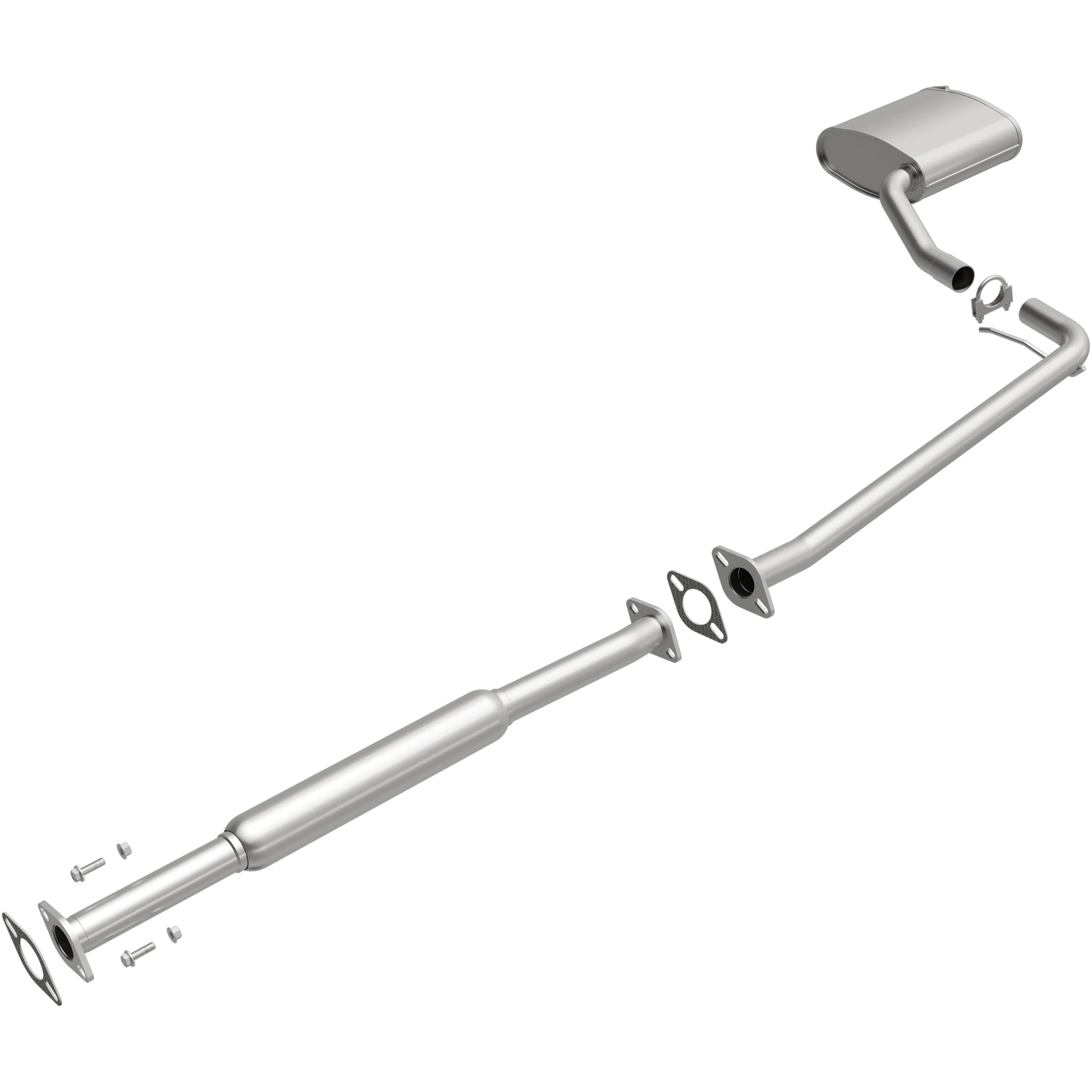 BRExhaust 2006-2008 Kia Optima 2.4L Direct-Fit Exhaust System Kit 106-0449 - Image 2