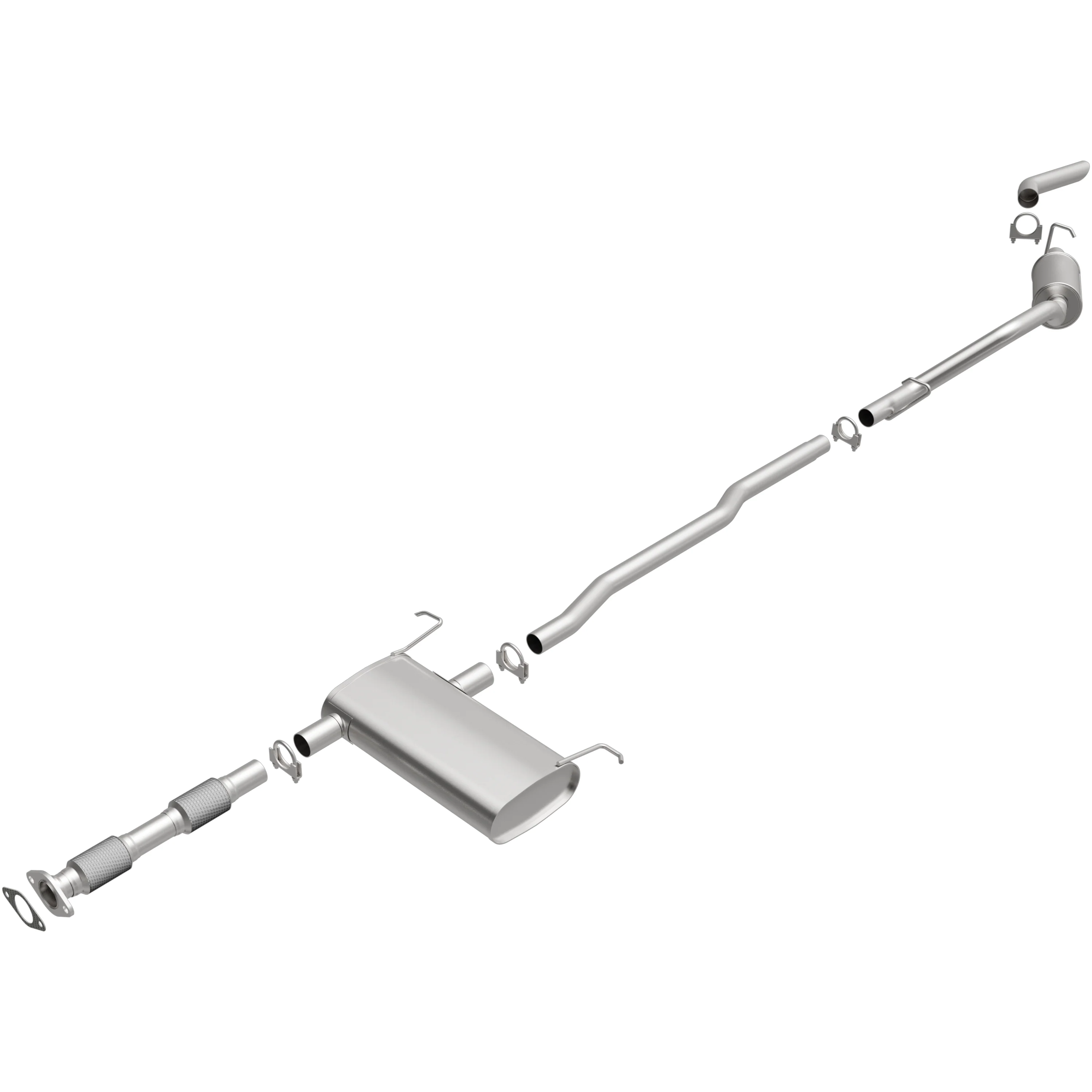 BRExhaust 1999-2000 Ford Windstar 3.0L | 1999-2003 Ford Windstar 3.8L Direct-Fit Exhaust System Kit 106-0452 - Image 4