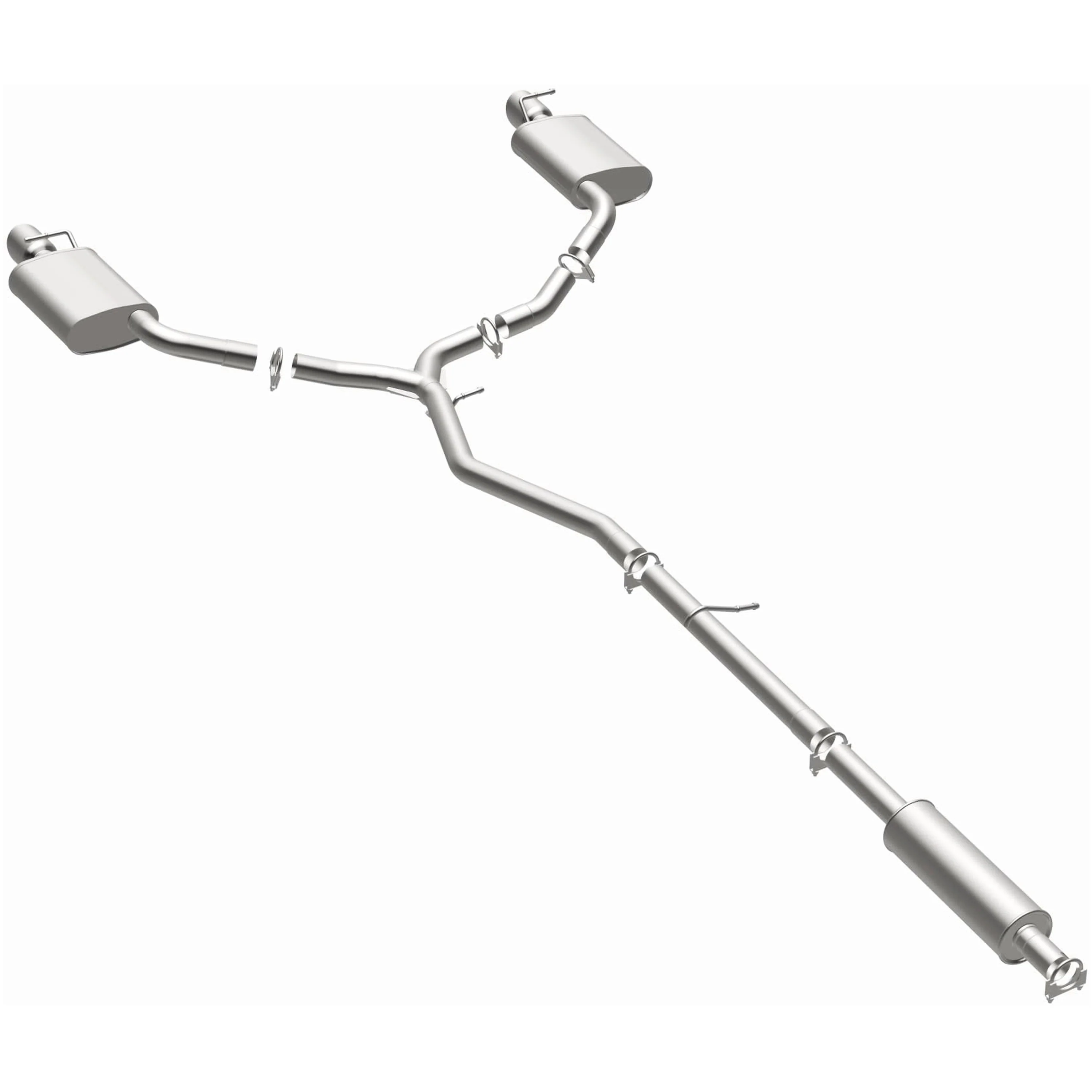 BRExhaust 2011-2015 Ford Explorer 3.5L Direct-Fit Exhaust System Kit 106-0459 - Image 2