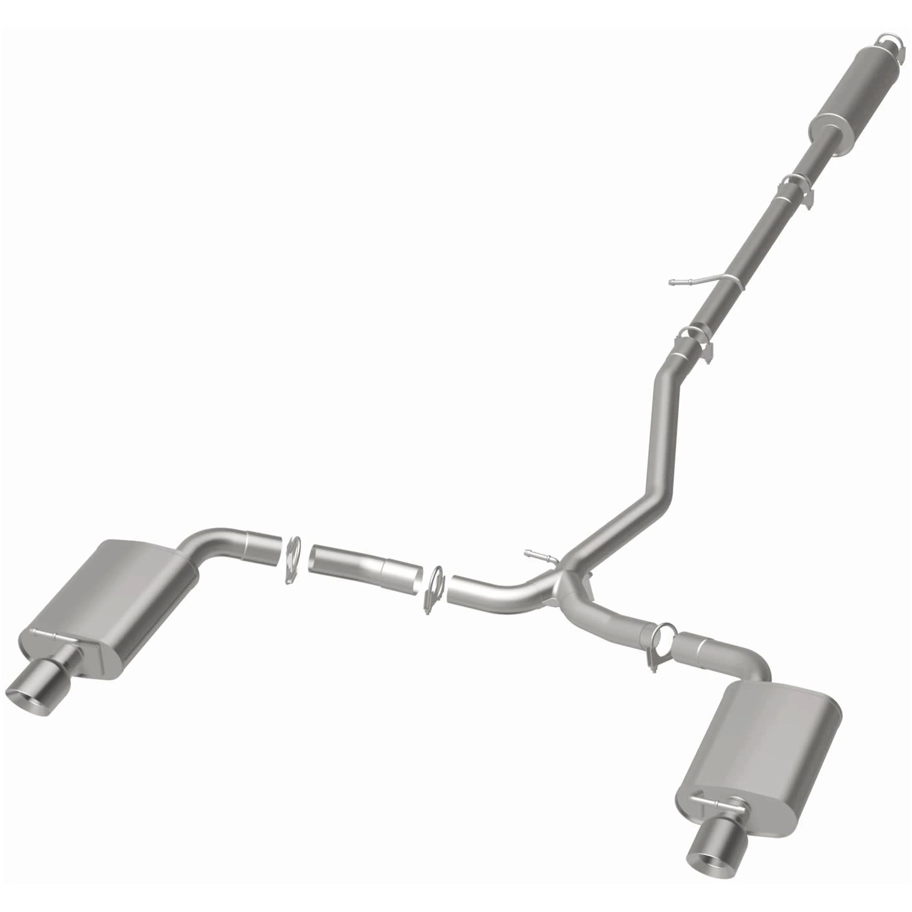 BRExhaust 2011-2015 Ford Explorer 3.5L Direct-Fit Exhaust System Kit 106-0459 - Image 3