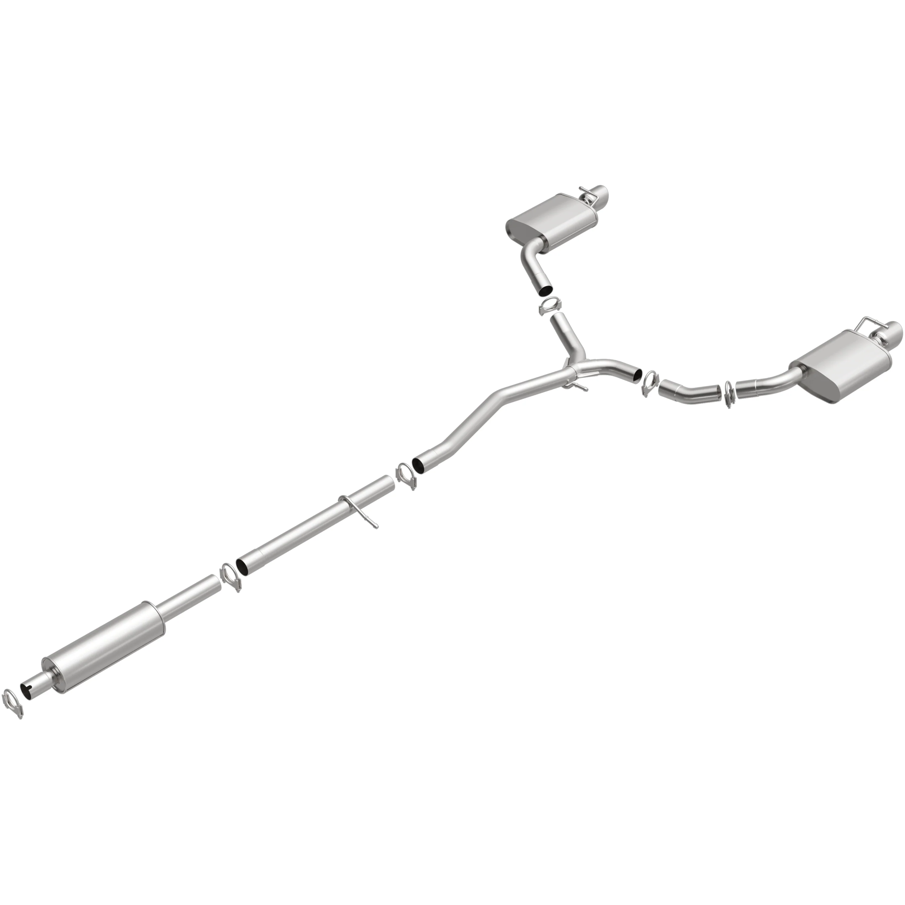BRExhaust 2011-2015 Ford Explorer 3.5L Direct-Fit Exhaust System Kit 106-0459 - Image 4