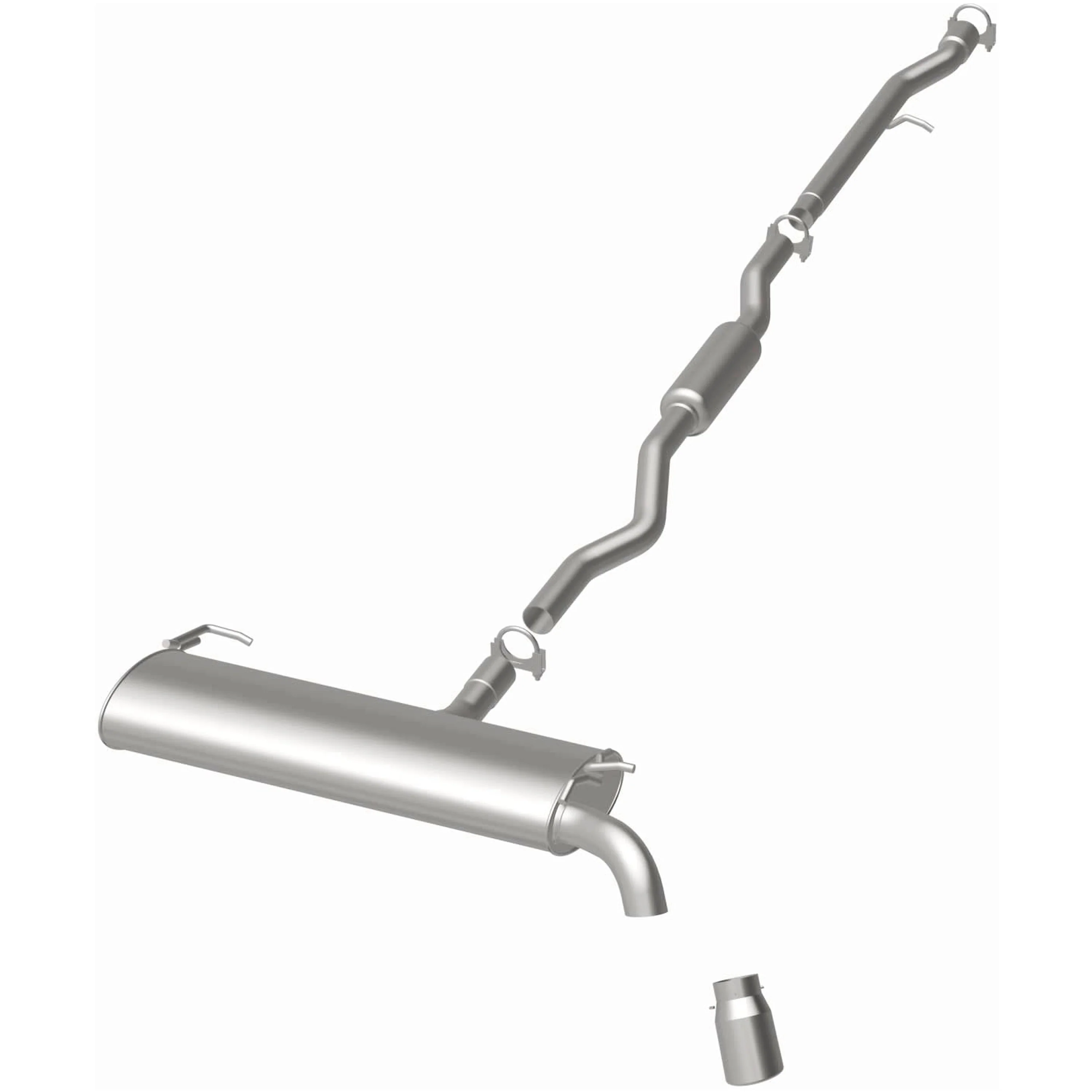 BRExhaust 2007-2011 Jeep Compass 2.4L | 2007-2011 Jeep Patriot 2.4L Direct-Fit Exhaust System Kit 106-0463 - Image 3
