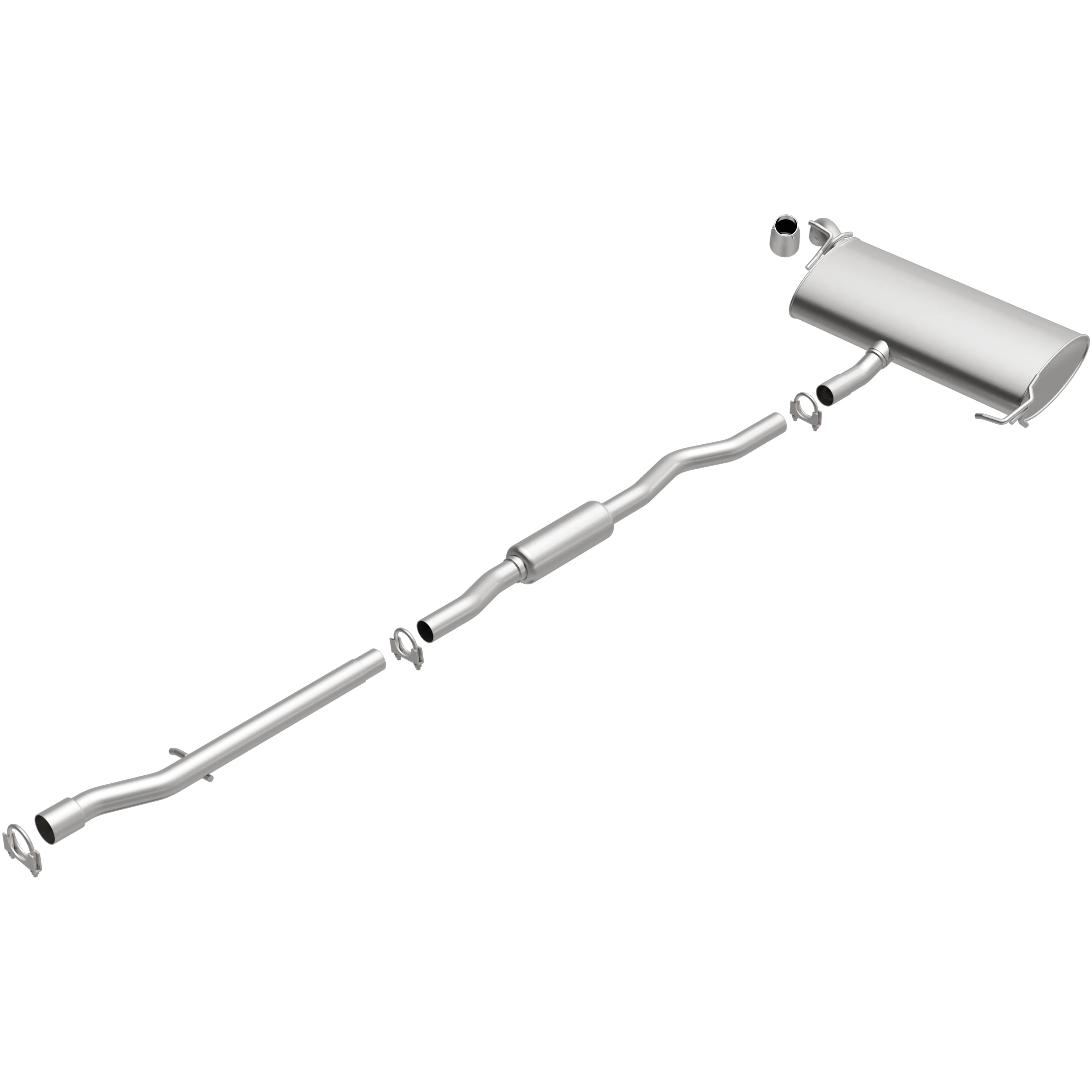 BRExhaust 2007-2011 Jeep Compass 2.4L | 2007-2011 Jeep Patriot 2.4L Direct-Fit Exhaust System Kit 106-0463 - Image 4