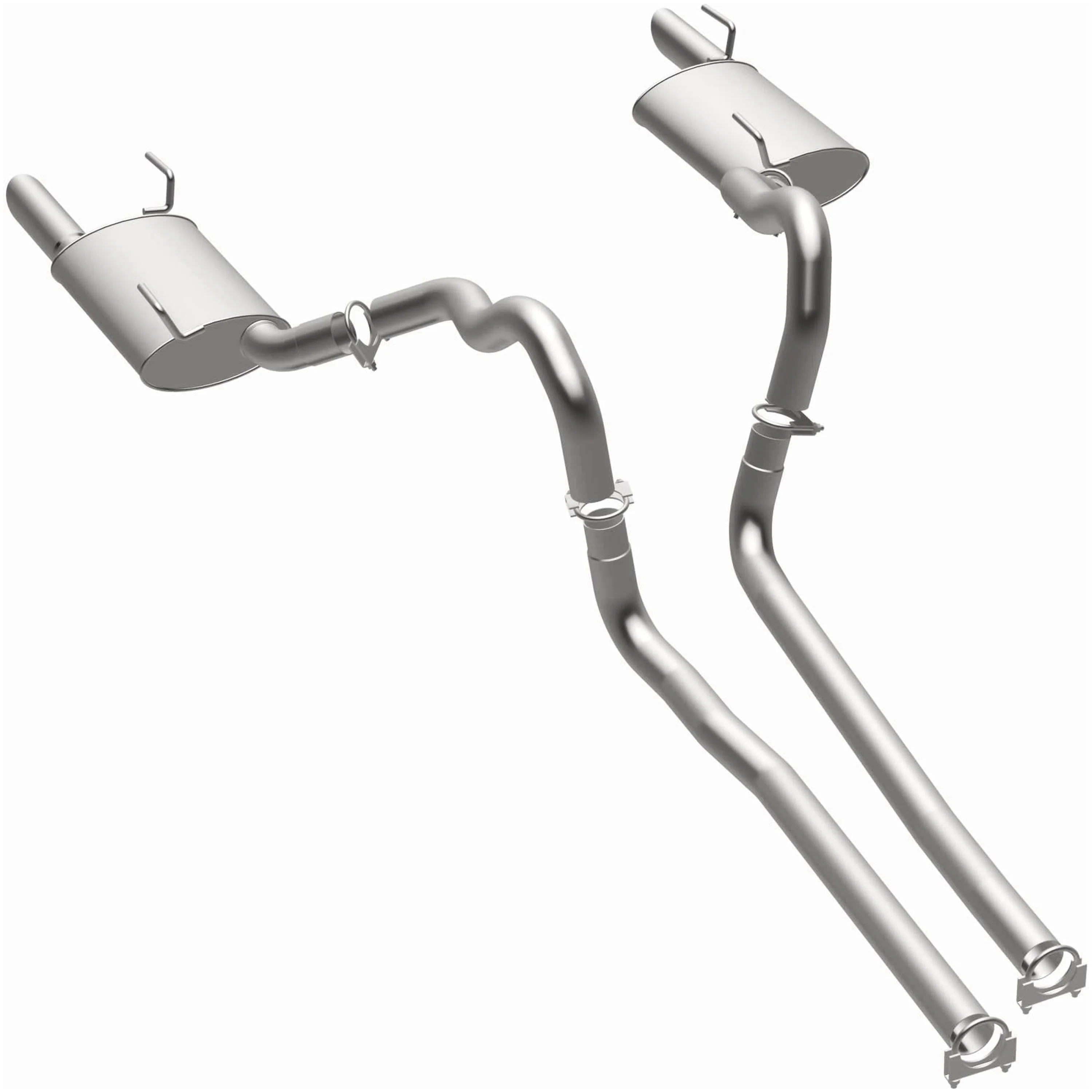 BRExhaust 2005-2009 Ford Mustang 4.6L Direct-Fit Exhaust System Kit 106-0466 - Image 2