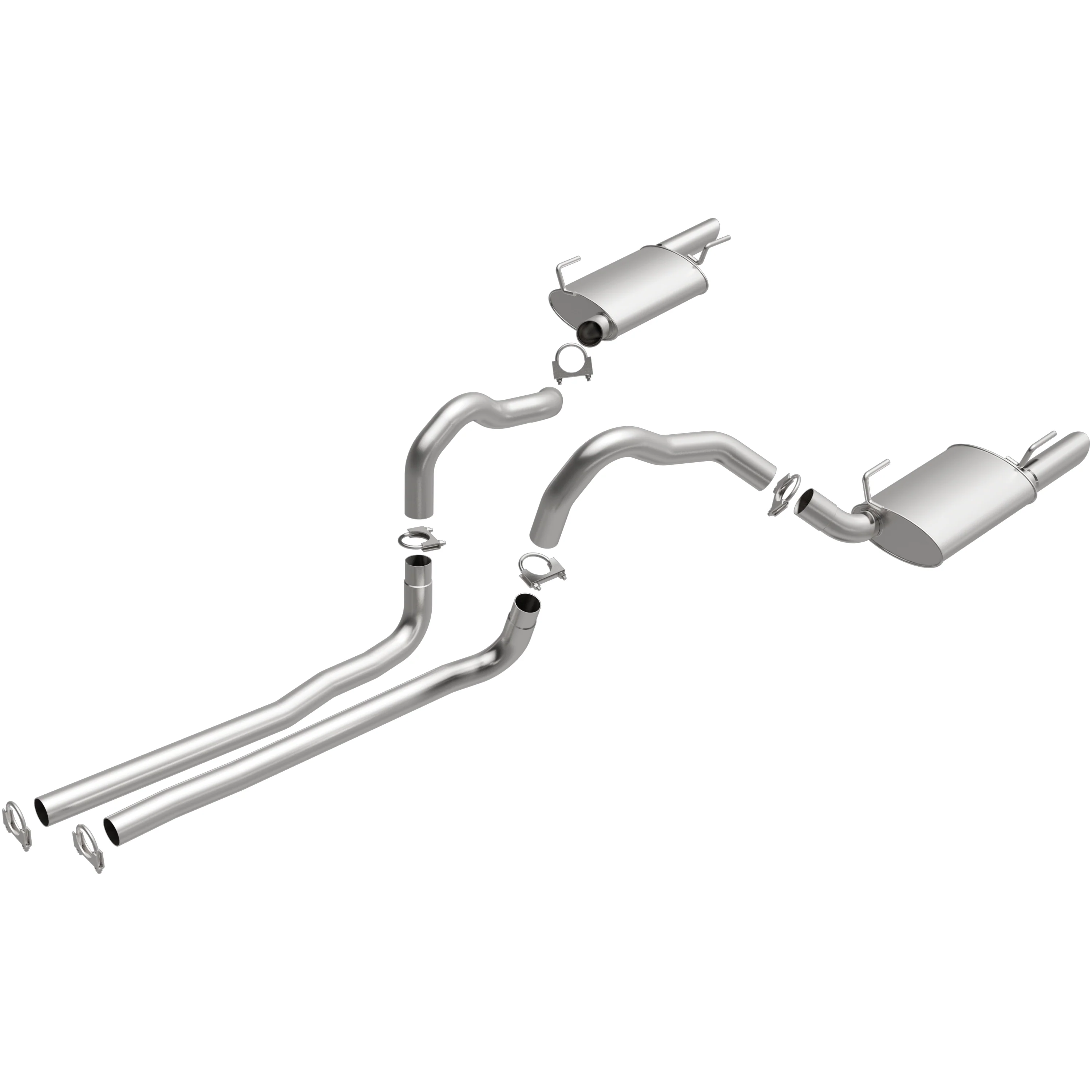 BRExhaust 2005-2009 Ford Mustang 4.6L Direct-Fit Exhaust System Kit 106-0466 - Image 4