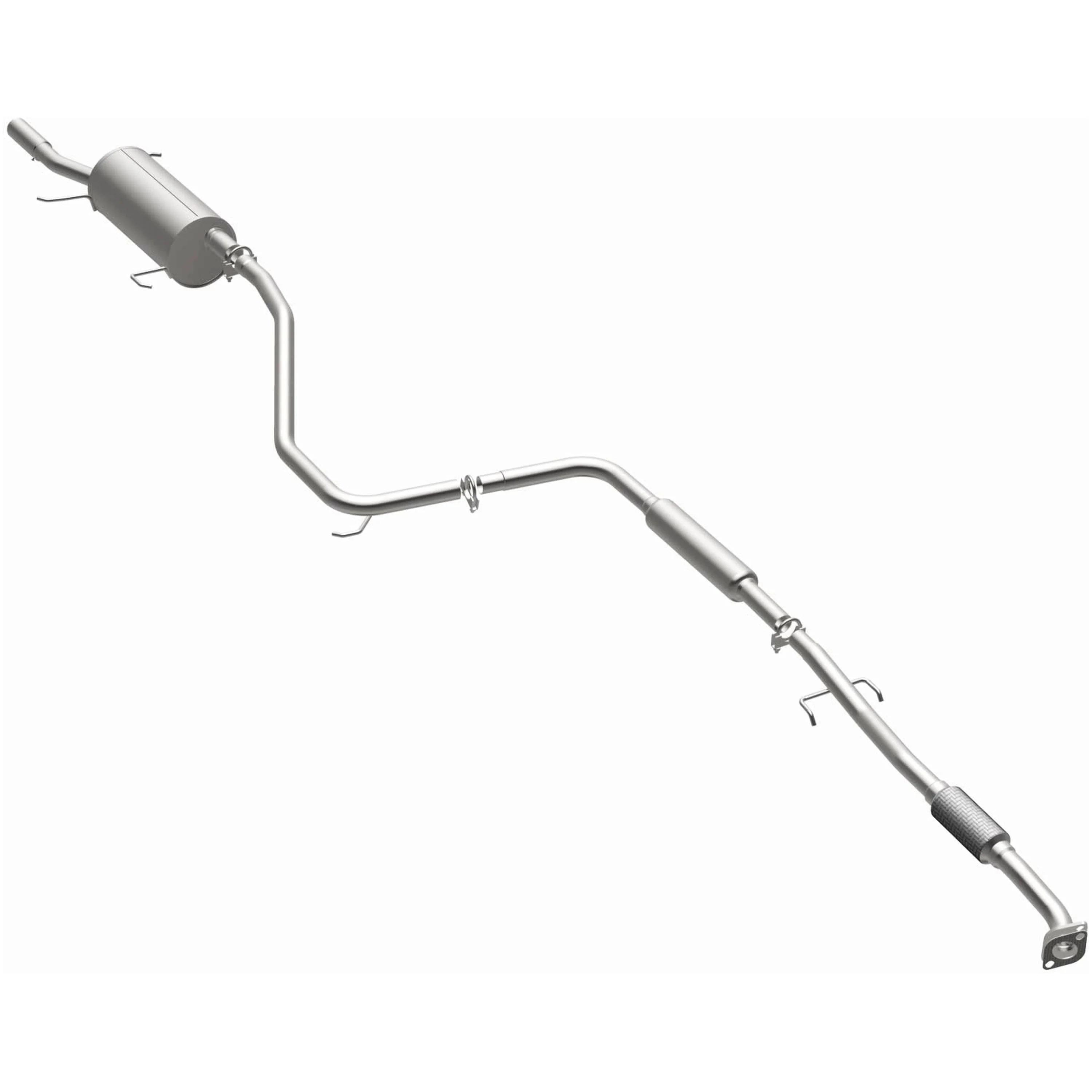 BRExhaust 1997-2003 Ford Escort 2.0L | 1997-1999 Mercury Tracer 2.0L Direct-Fit Exhaust System Kit 106-0468 - Image 2