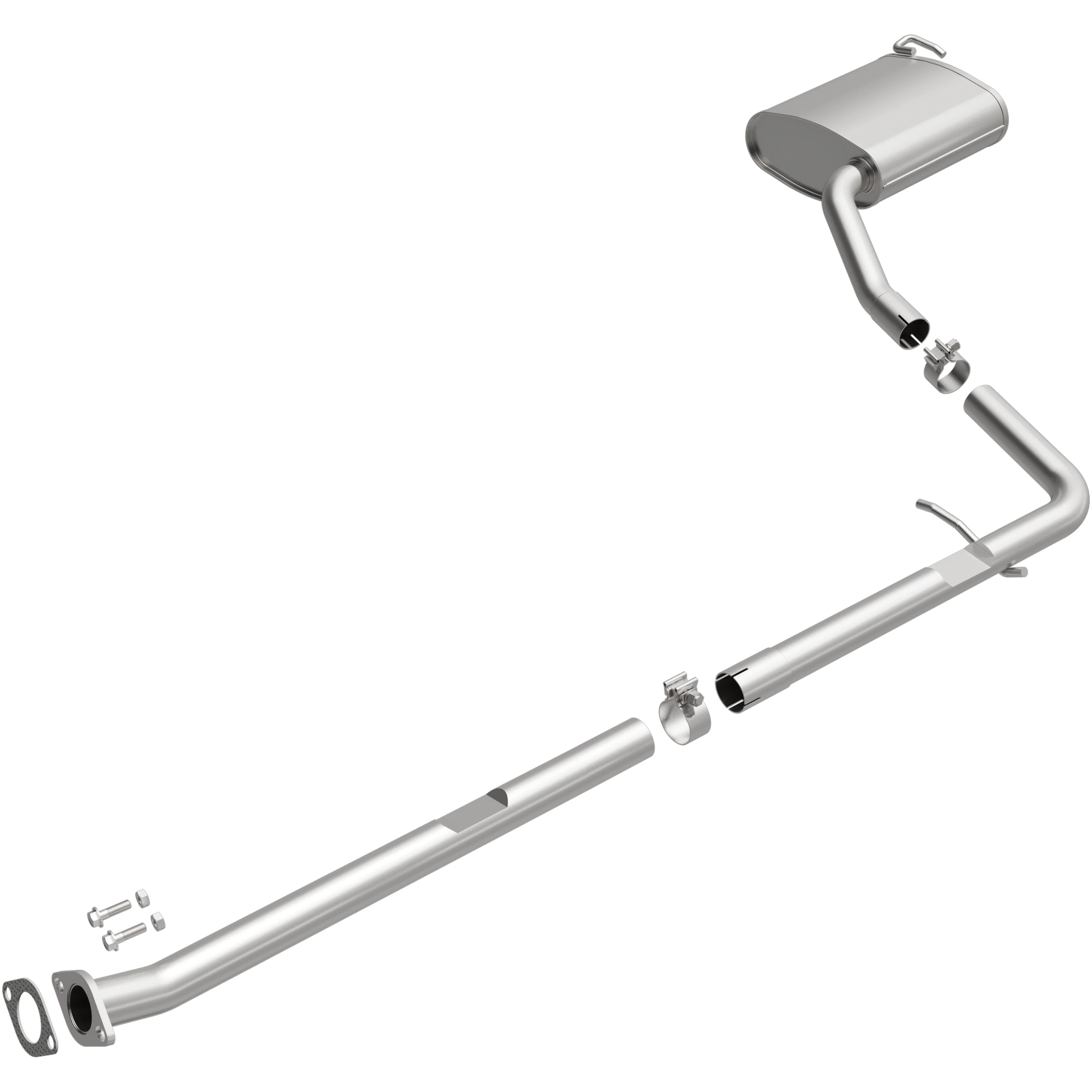 BRExhaust 2011-2014 Hyundai Sonata SE 2.0L | 2011-2014 Hyundai Sonata 2.4L Direct-Fit Exhaust System Kit 106-0469 - Image 4