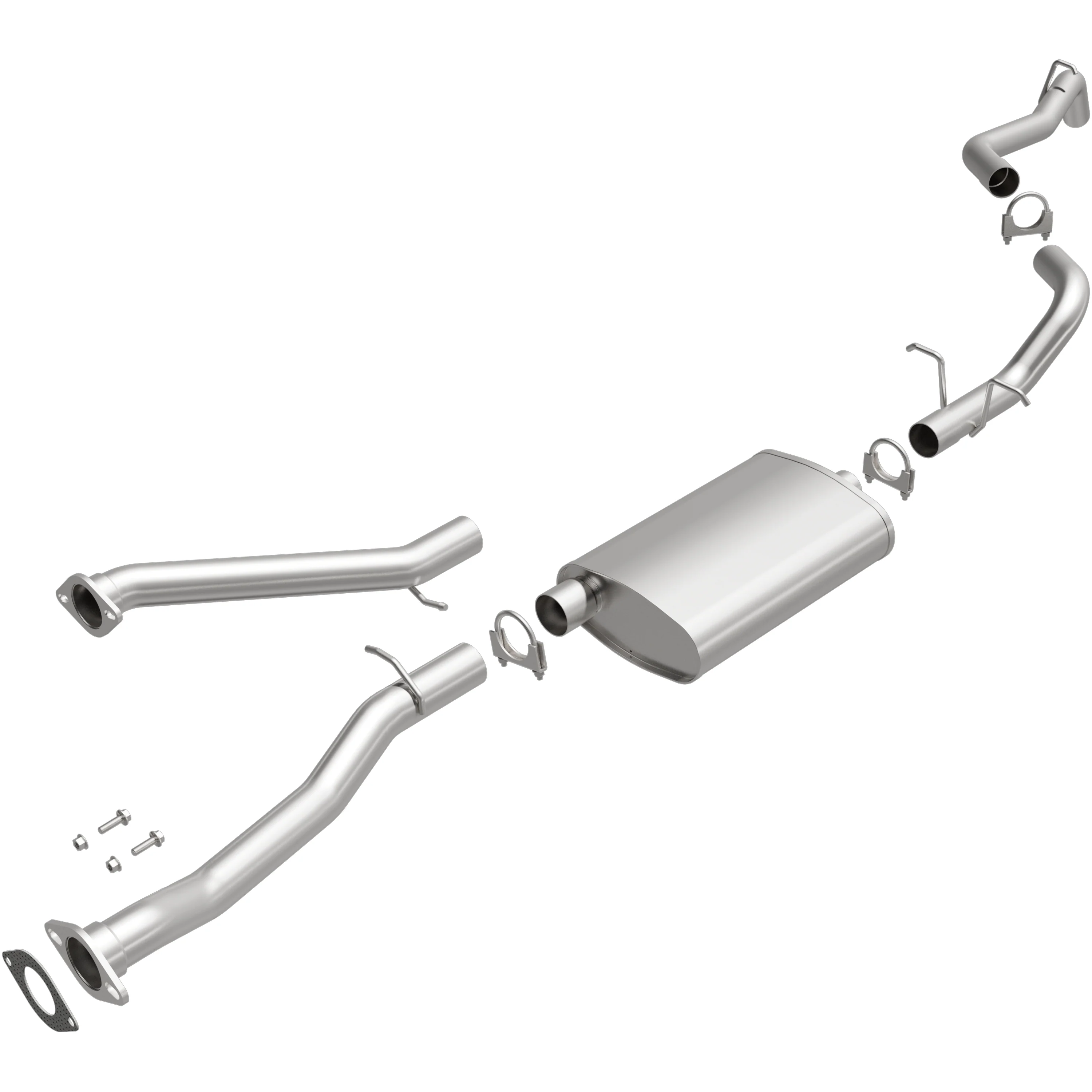 BRExhaust 2000-2004 Chevrolet S10 4.3L | 2000-2004 GMC Sonoma 4.3L Direct-Fit Exhaust System Kit 106-0512 - Image 2