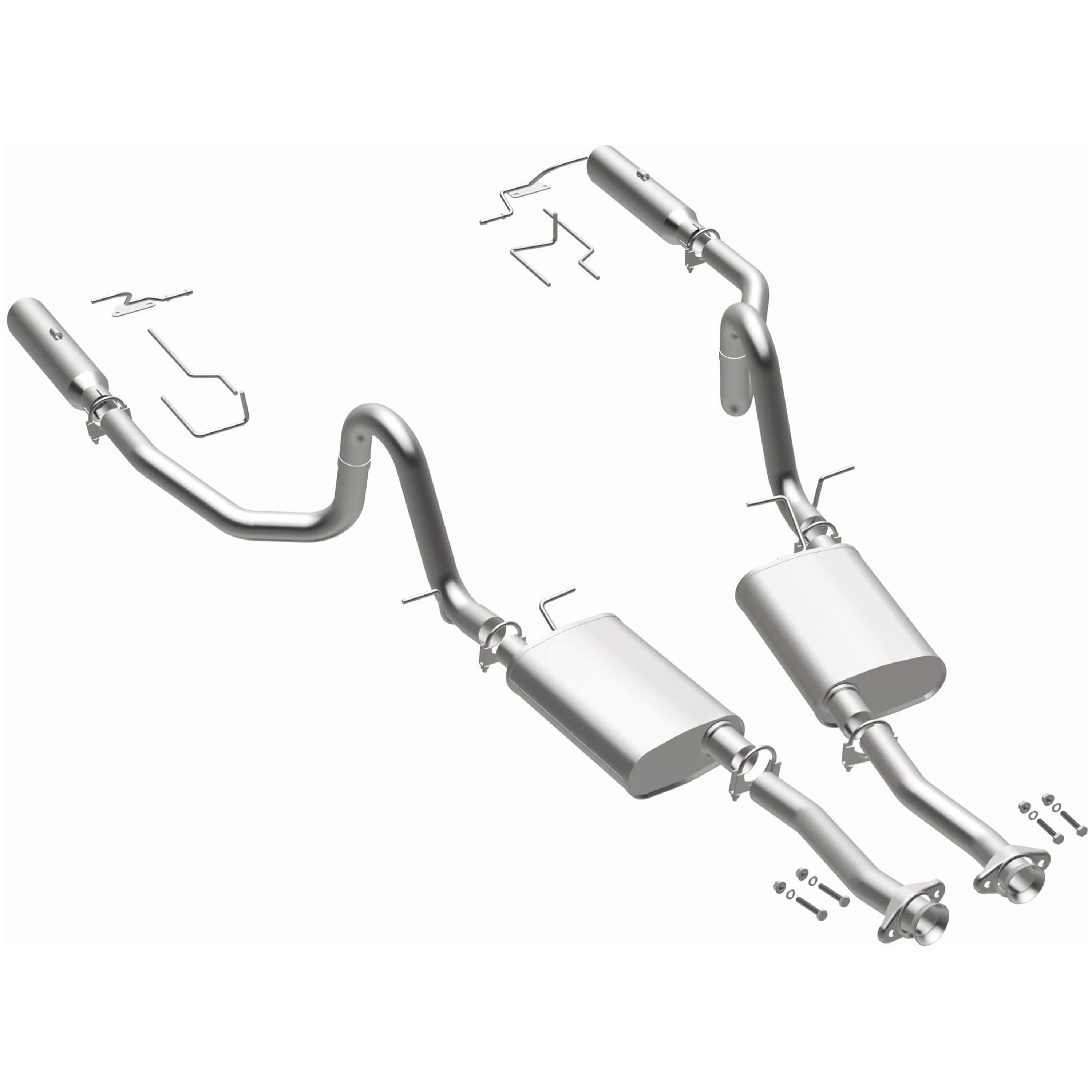 BRExhaust 1994-1995 Ford Mustang 5.0L | 1996-1998 Ford Mustang 4.6L Direct-Fit Exhaust System Kit 106-0517 - Image 2