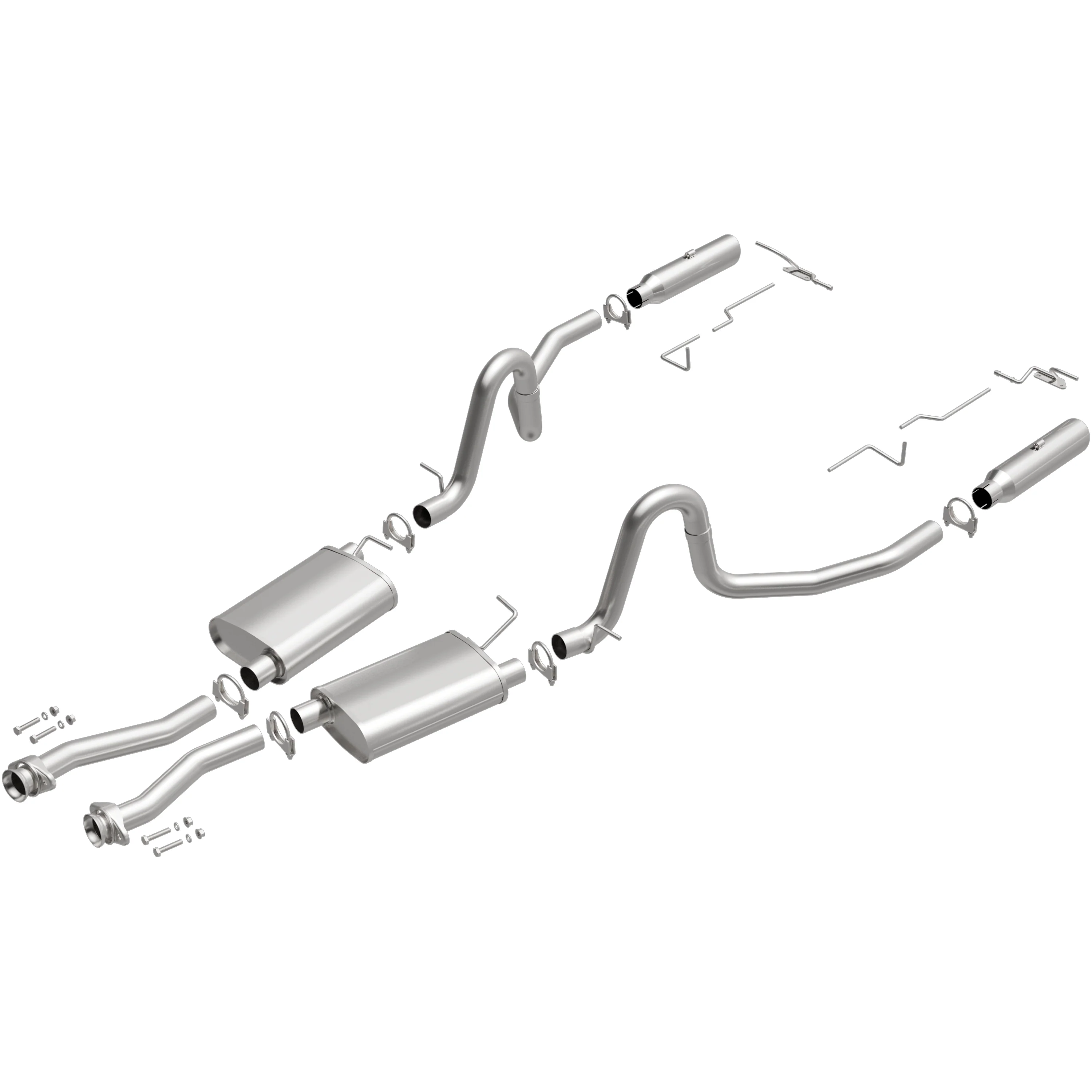 BRExhaust 1994-1995 Ford Mustang 5.0L | 1996-1998 Ford Mustang 4.6L Direct-Fit Exhaust System Kit 106-0517 - Image 4