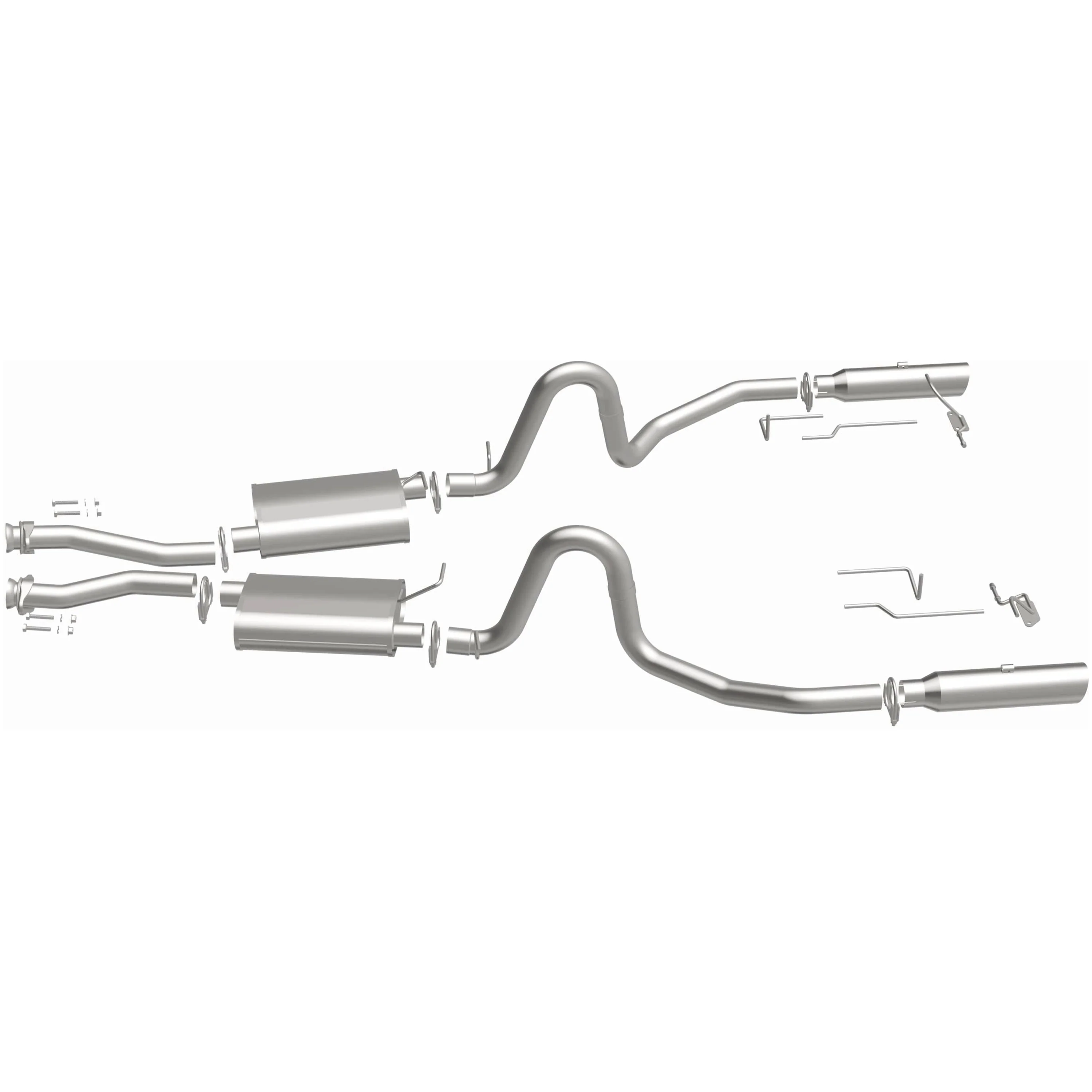 BRExhaust 1994-1995 Ford Mustang 5.0L | 1996-1998 Ford Mustang 4.6L Direct-Fit Exhaust System Kit 106-0517 - Image 5
