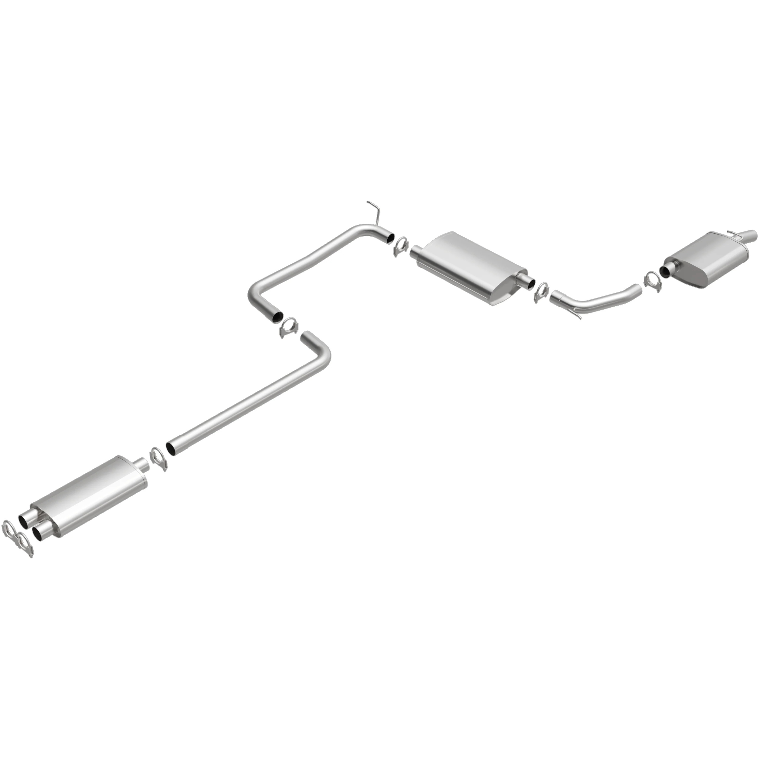 BRExhaust 1998-2004 Chrysler Intrepid 2.7L | 1998-2004 Dodge Intrepid 2.7L Direct-Fit Exhaust System Kit 106-0520 - Image 2