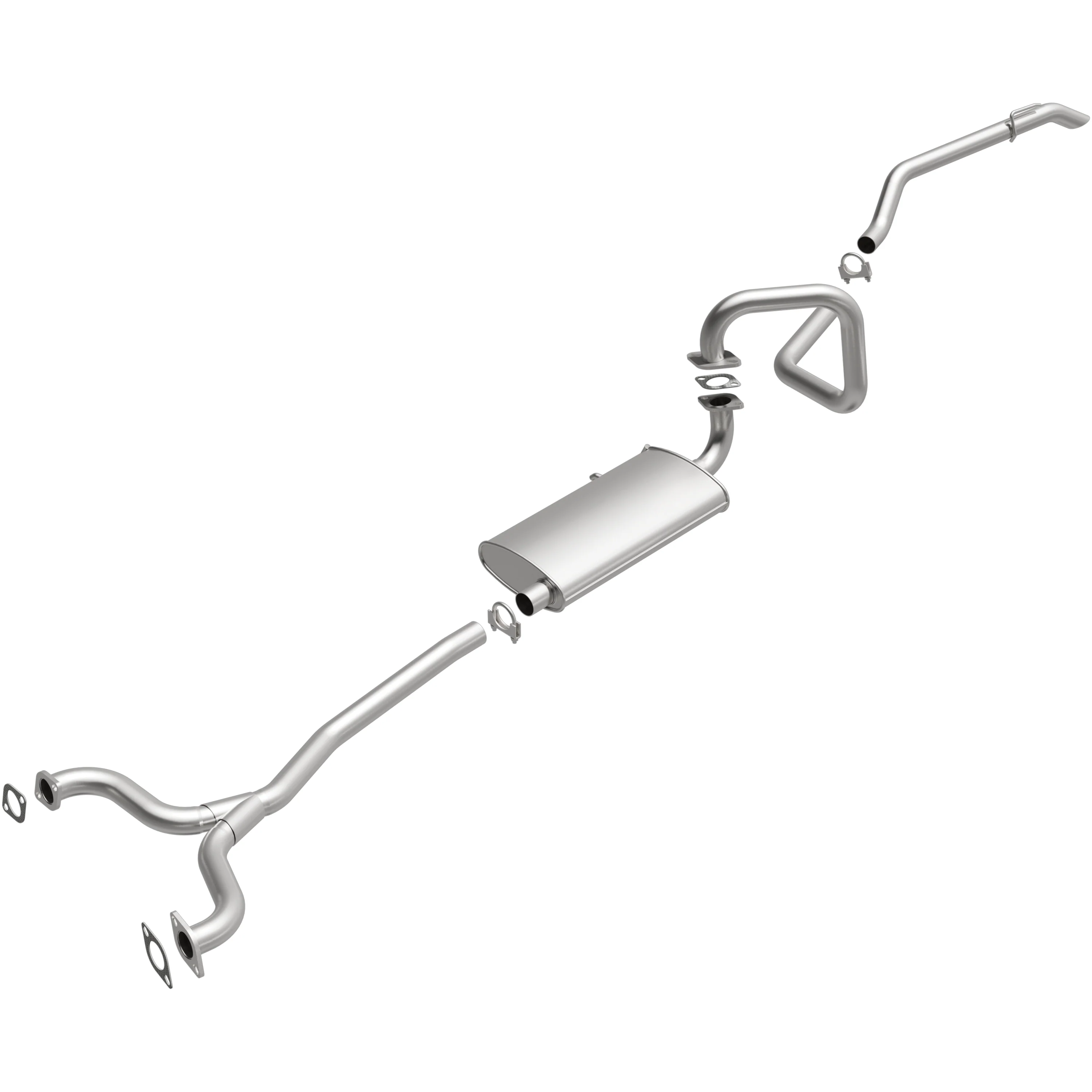BRExhaust 2003-2011 Ford Crown Victoria 4.6L | 2003-2011 Mercury Grand Marquis 4.6L Direct-Fit Exhaust System Kit 106-0532 - Image 2